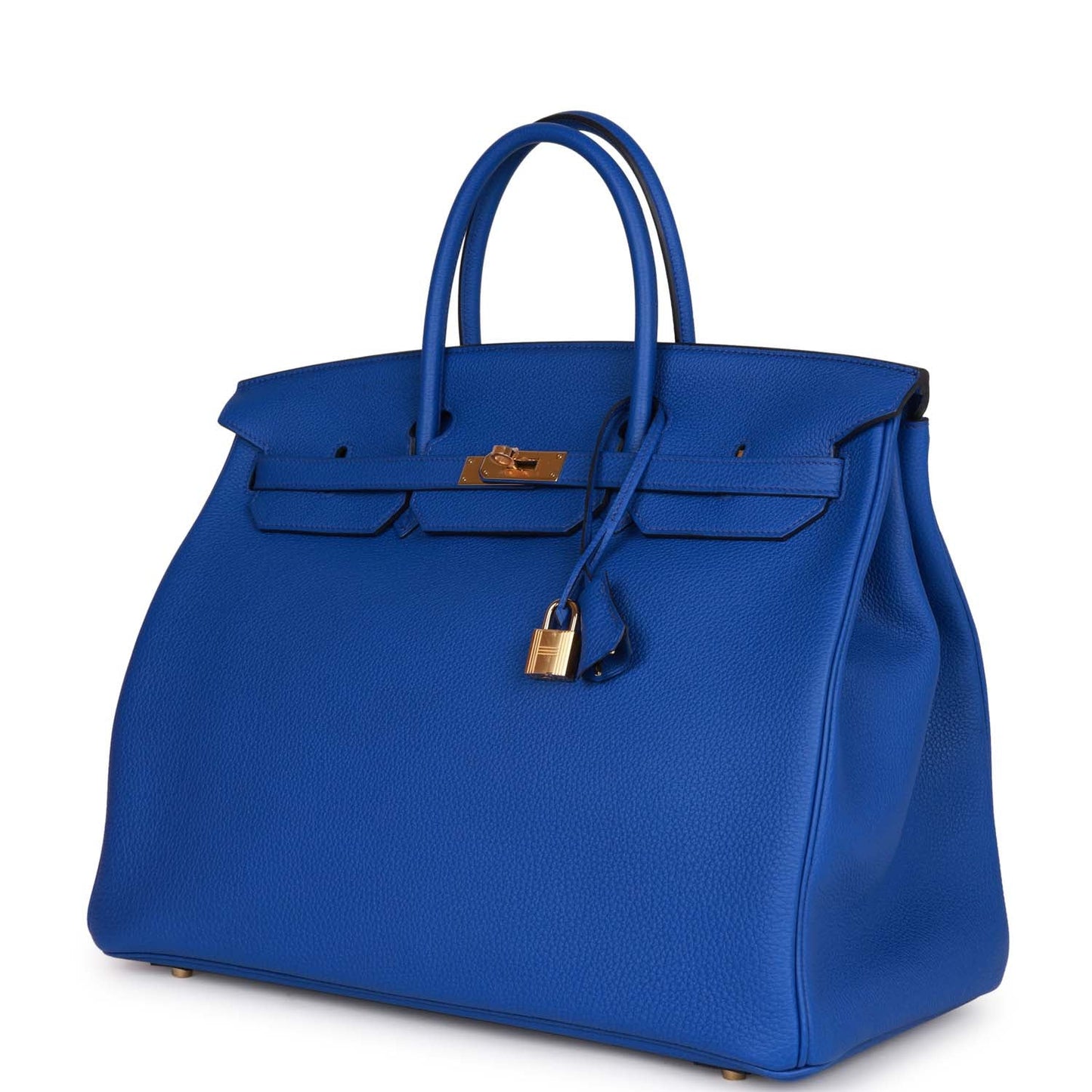 Luxury Hermes Birkin 40 Bleu Royal Togo Gold Hardware