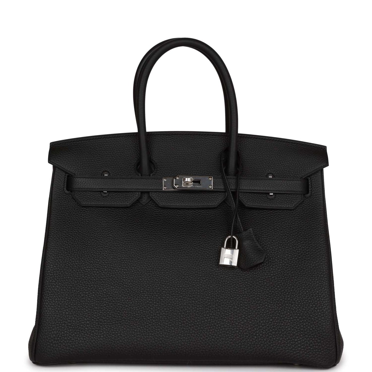 Luxury Hermes Birkin 35 Black Togo Palladium Hardware