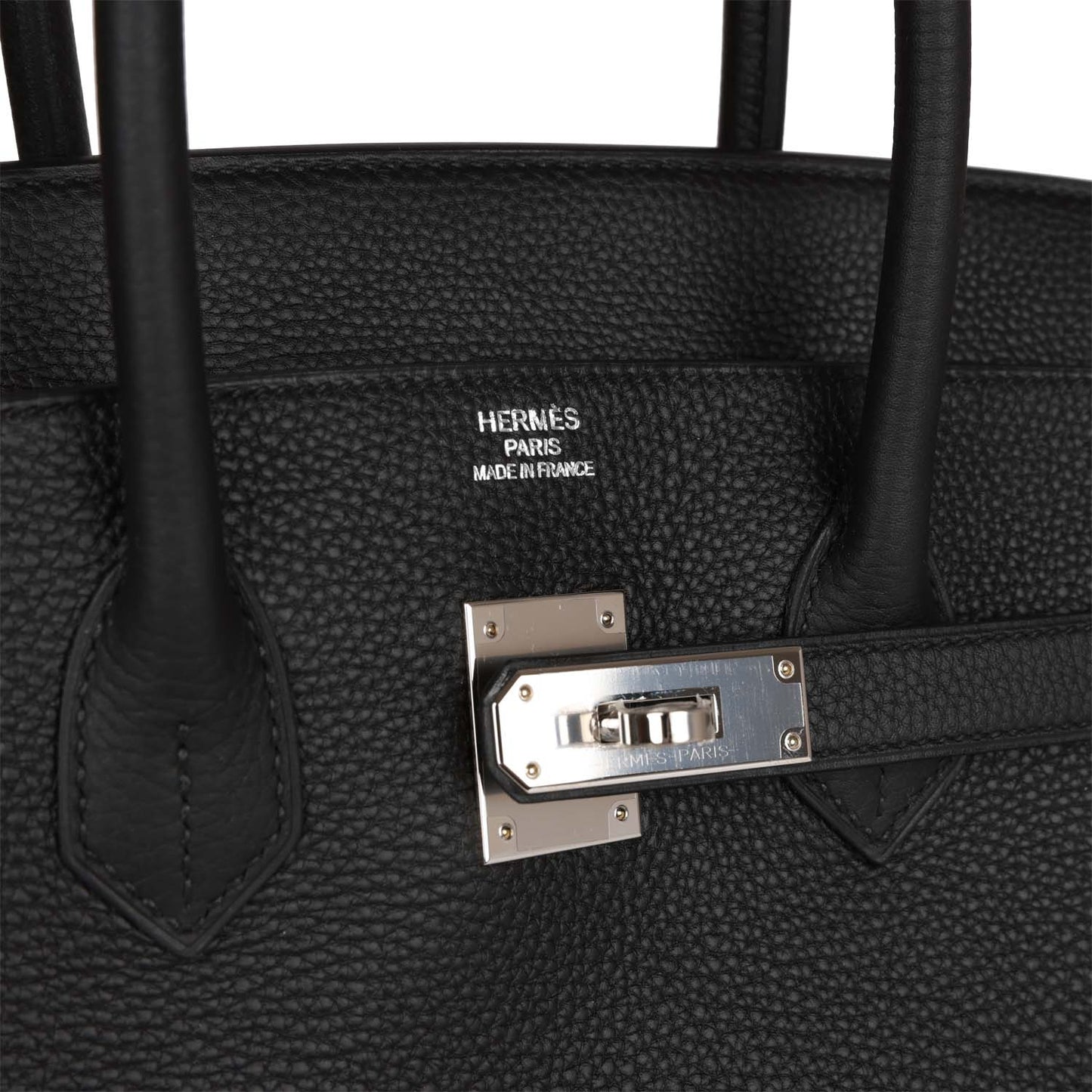 Luxury Hermes Birkin 35 Black Togo Palladium Hardware