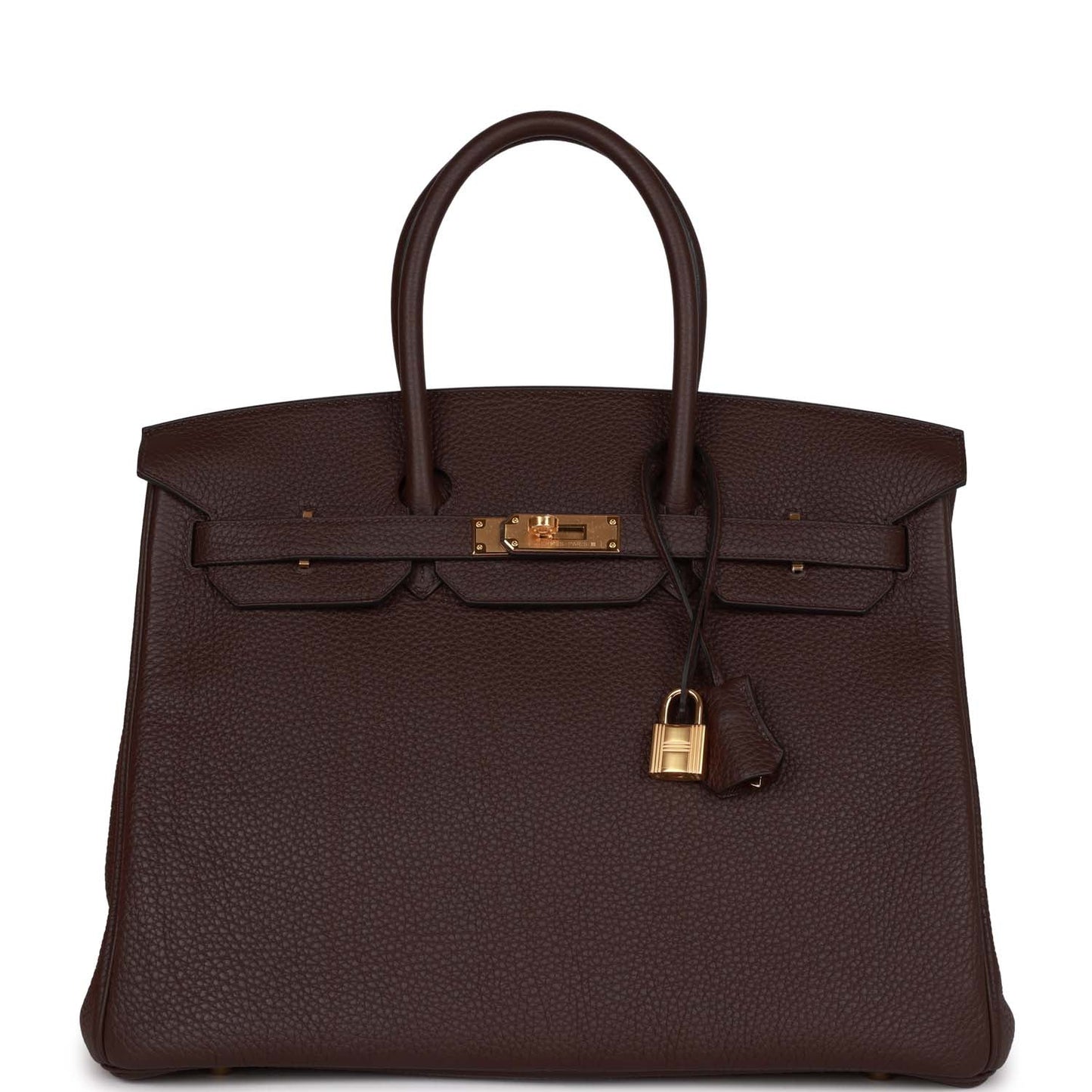 Luxury Hermes Birkin 35 Rouge Sellier Clemence Gold Hardware