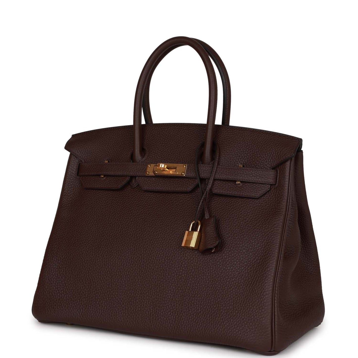 Luxury Hermes Birkin 35 Rouge Sellier Clemence Gold Hardware