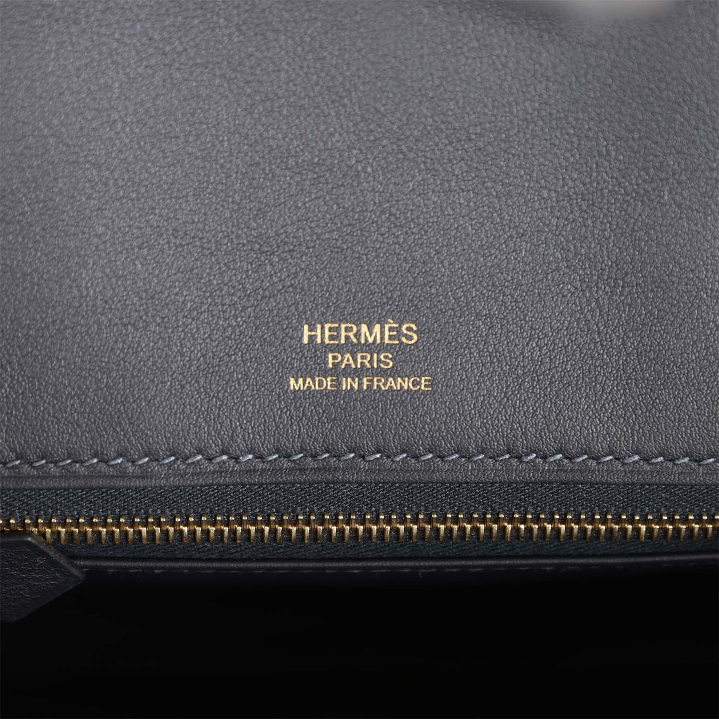 Luxury Hermes Birkin 25 Cote-a-Cote Tuffetage Bleu Saphir and Caban Swift Permabrass Hardware