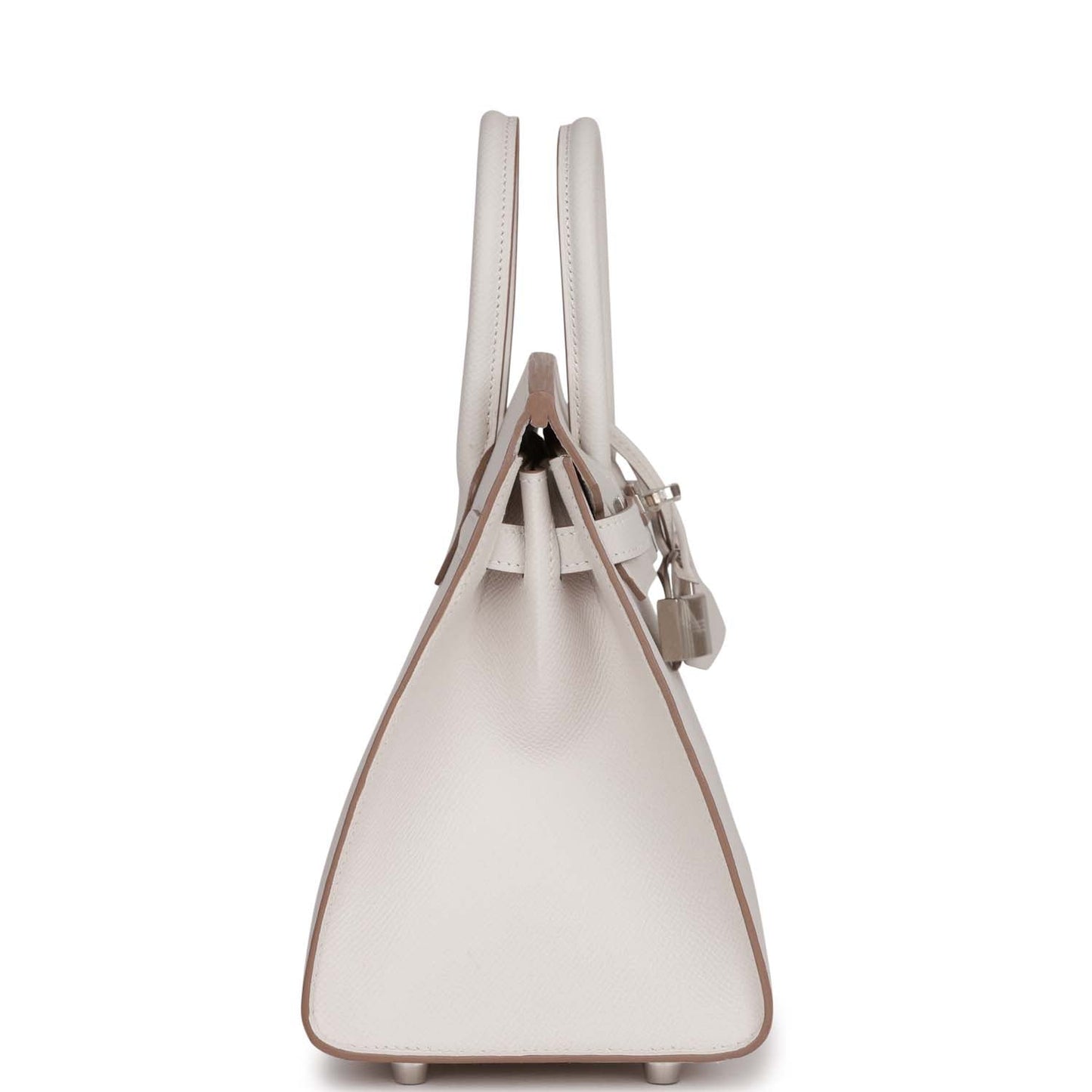 Luxury Hermes Birkin Sellier 25 Gris Pale Epsom Palladium Hardware