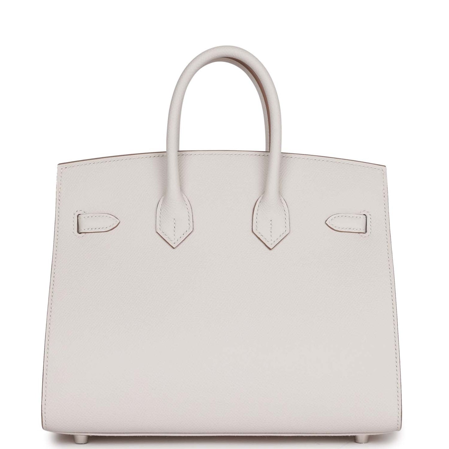 Luxury Hermes Birkin Sellier 25 Gris Pale Epsom Palladium Hardware