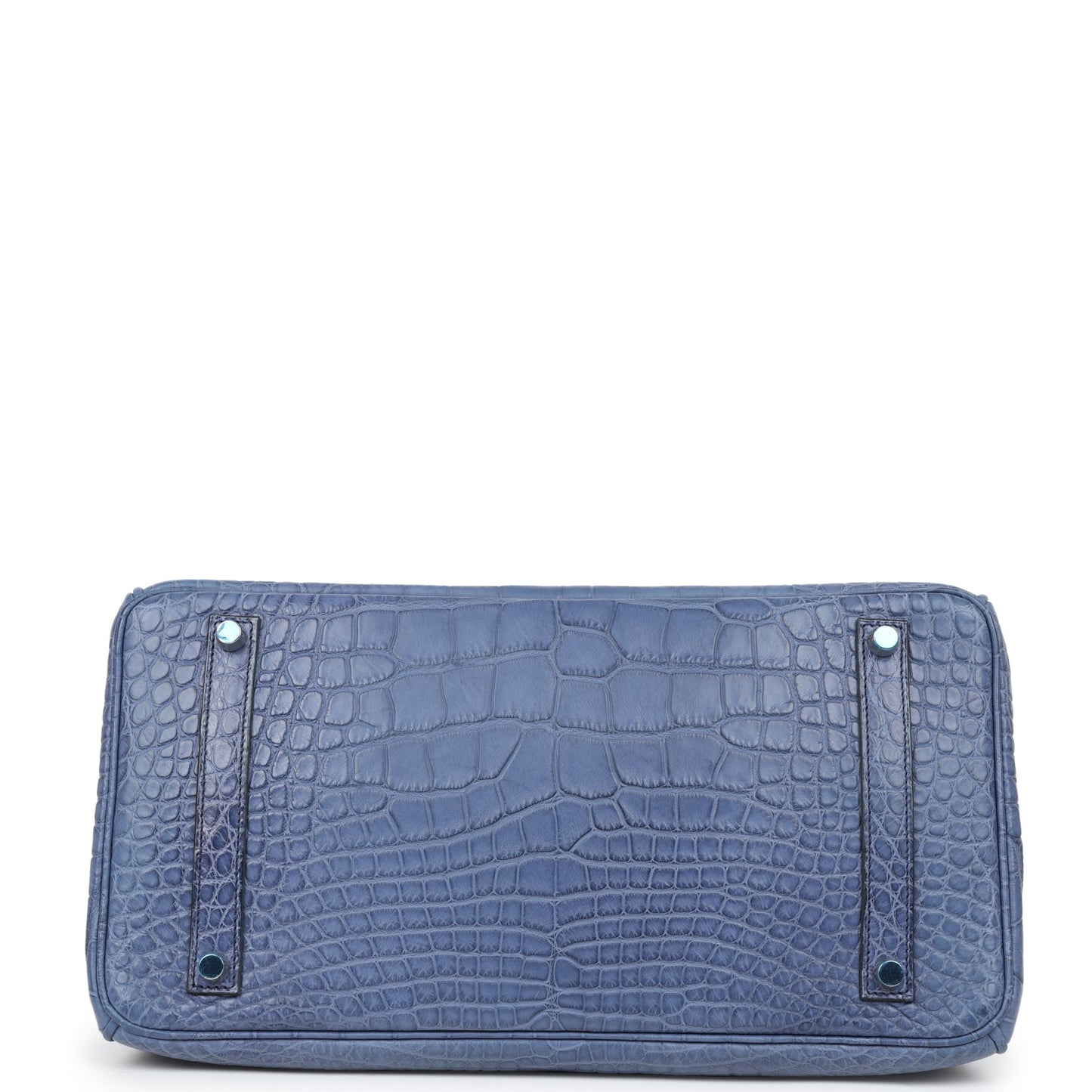Top Quality Luxury Hermes Birkin 35 Bleu Brighton Matte Alligator Palladium Hardware