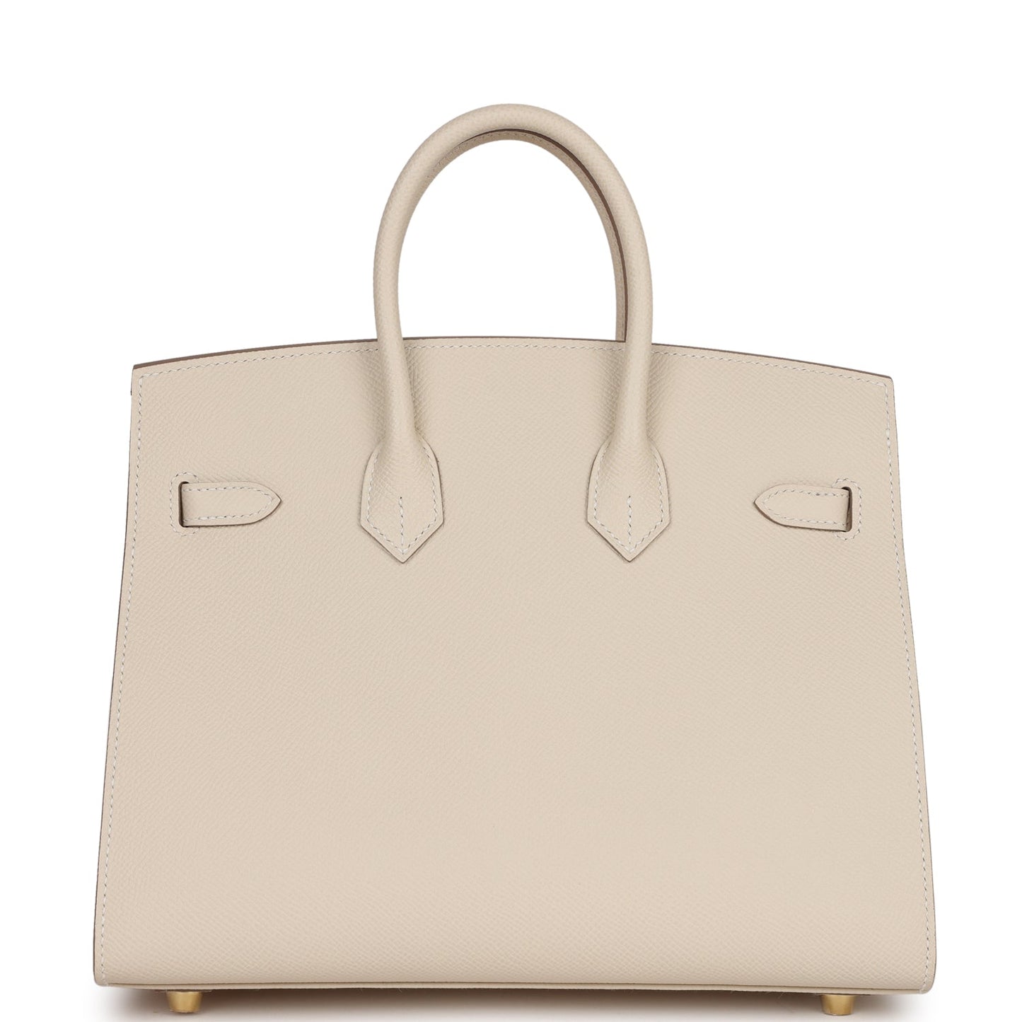 Luxury Hermes Birkin Sellier 25 Craie Epsom Gold Hardware
