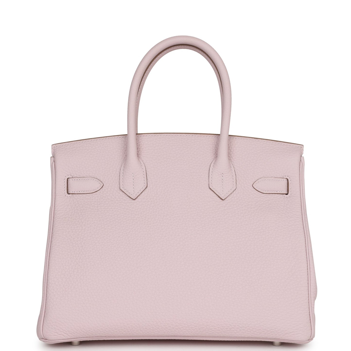 Luxury Hermes Birkin 30 Mauve Pale Clemence Palladium Hardware