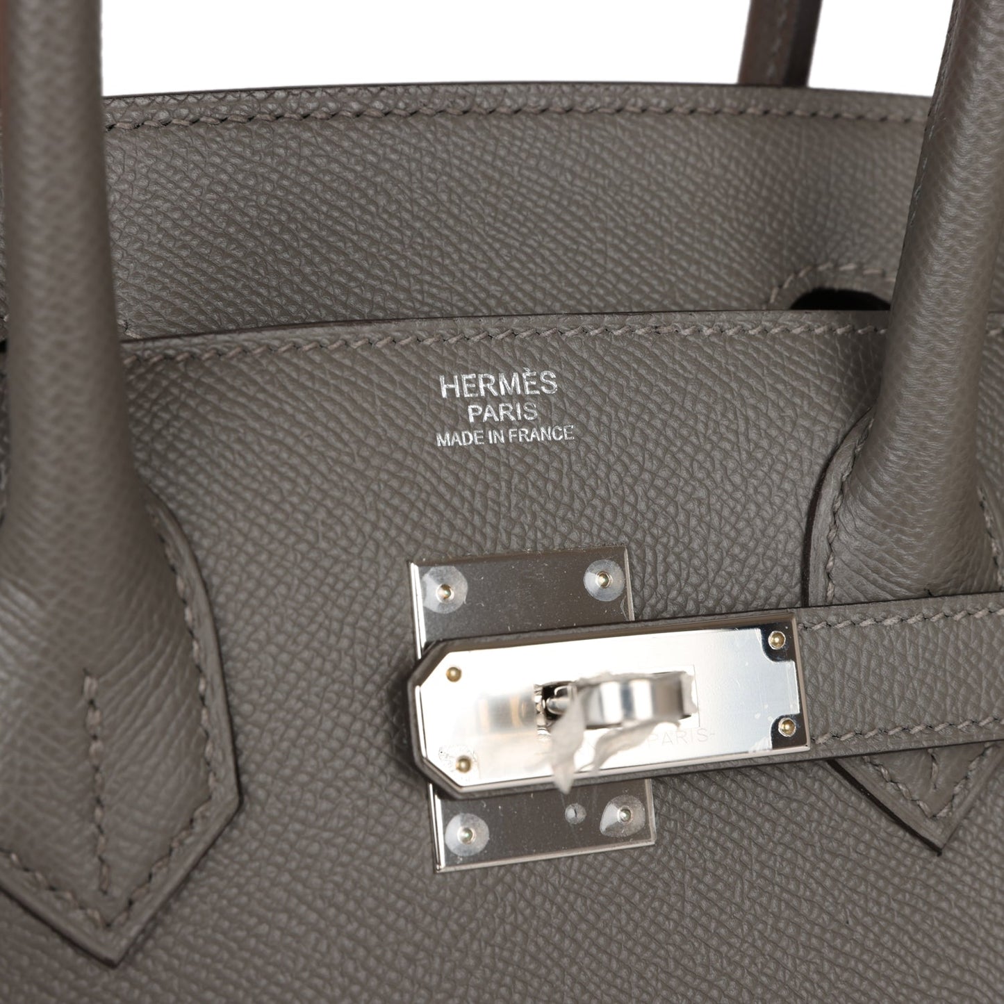 Luxury Hermes Birkin Sellier 30 Gris Meyer Epsom Palladium Hardware