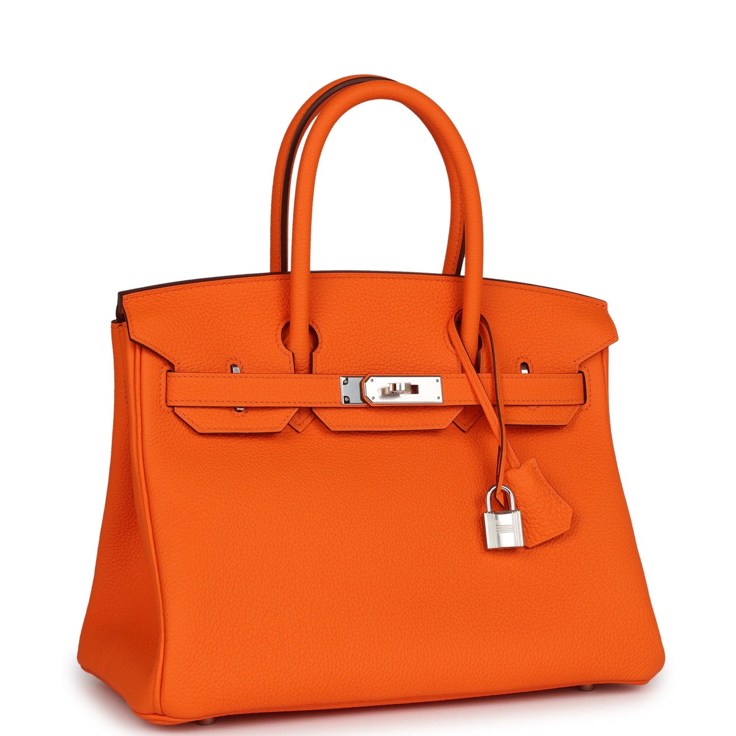 Luxury Hermes Birkin 30 Orange Minium Togo Palladium Hardware