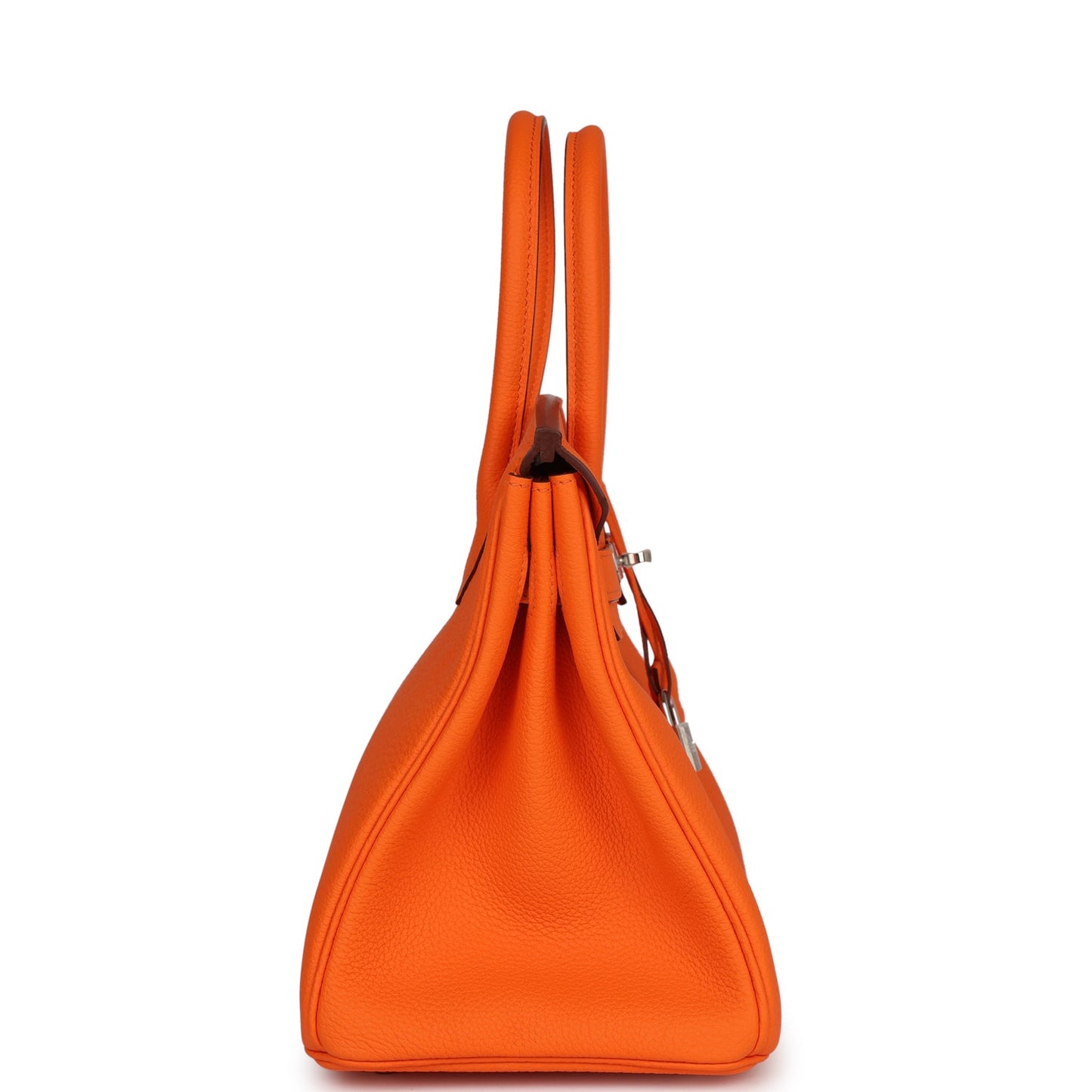Luxury Hermes Birkin 30 Orange Minium Togo Palladium Hardware