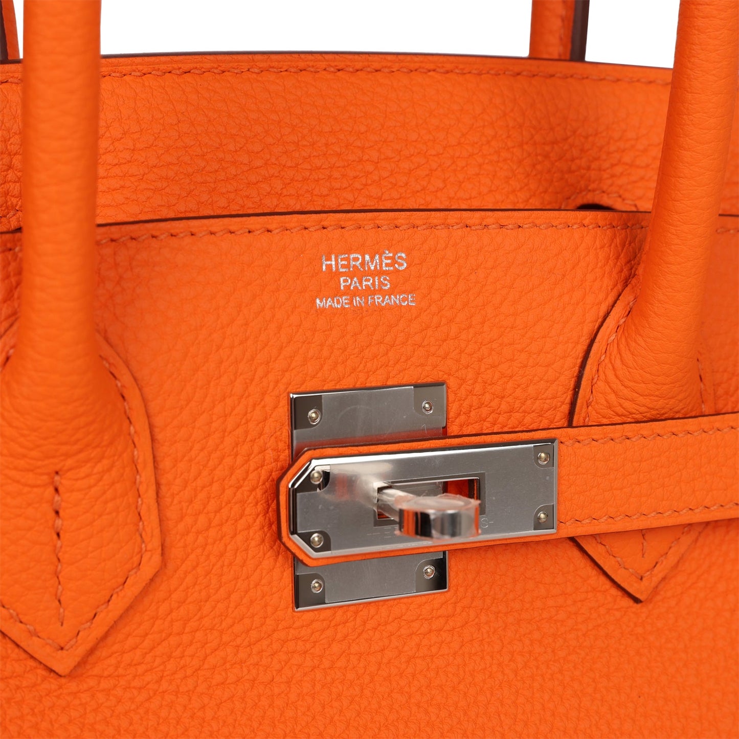 Luxury Hermes Birkin 30 Orange Minium Togo Palladium Hardware