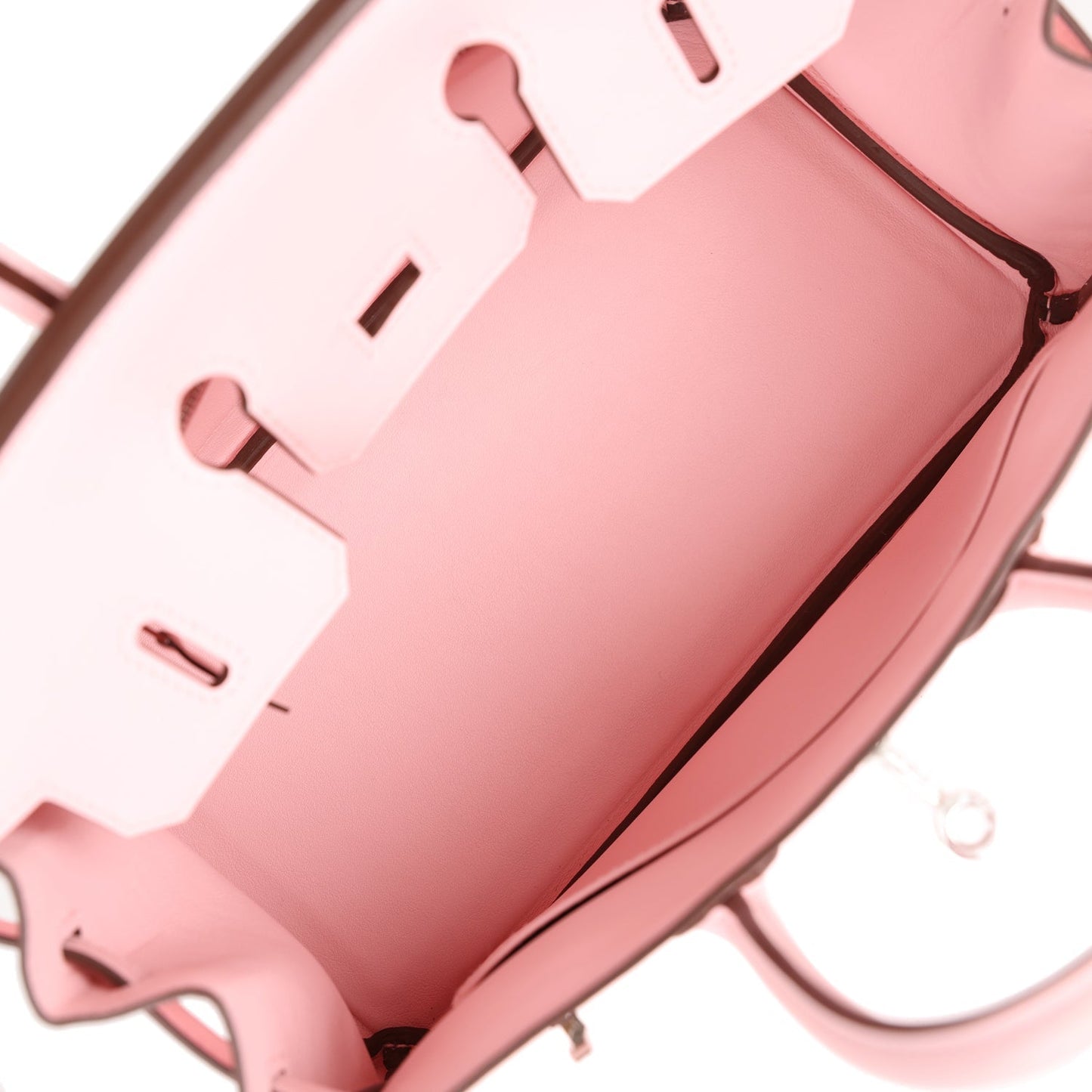 Luxury Hermes Birkin 25 Rose Sakura Swift Palladium Hardware