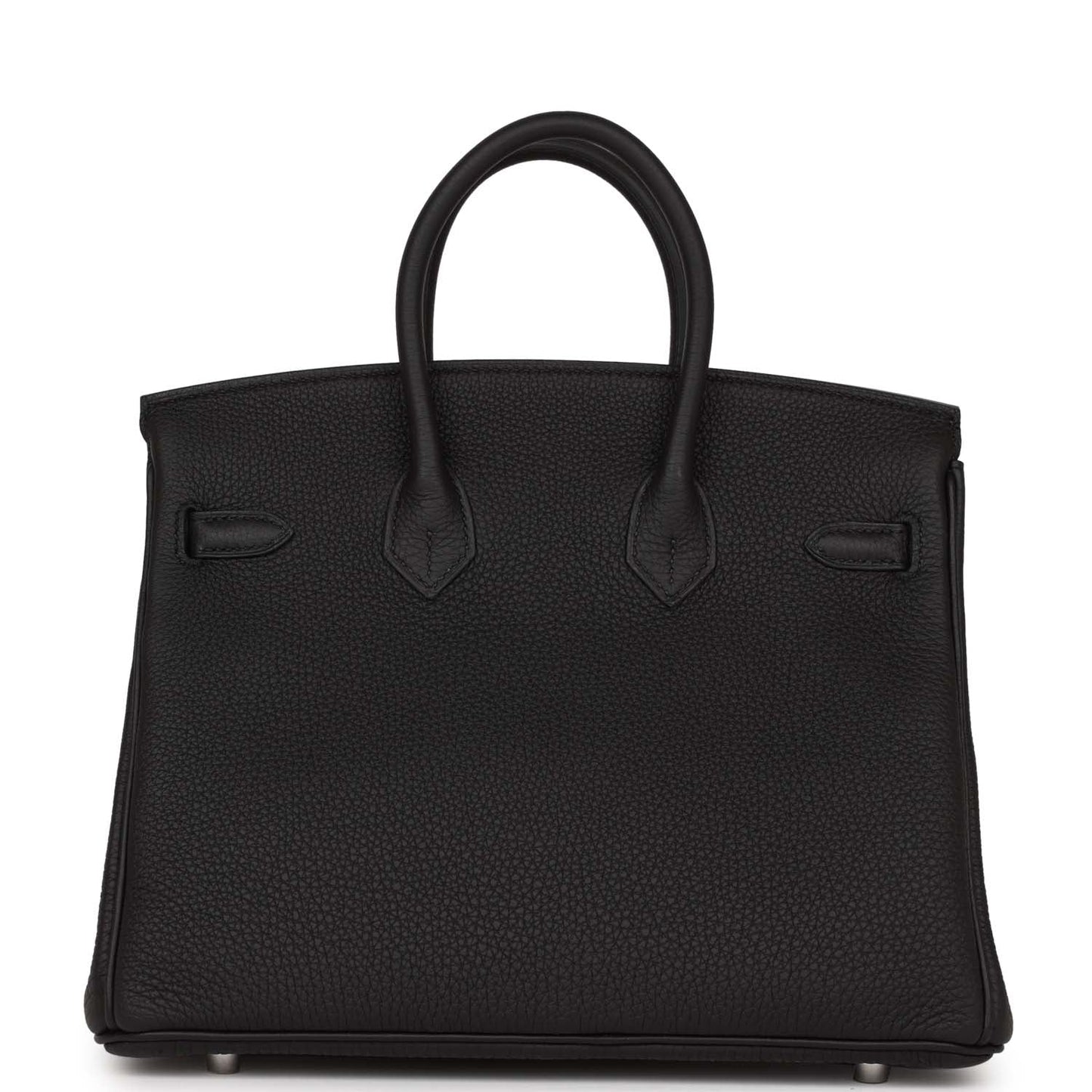Luxury Hermes Birkin 25 Black Togo Palladium Hardware