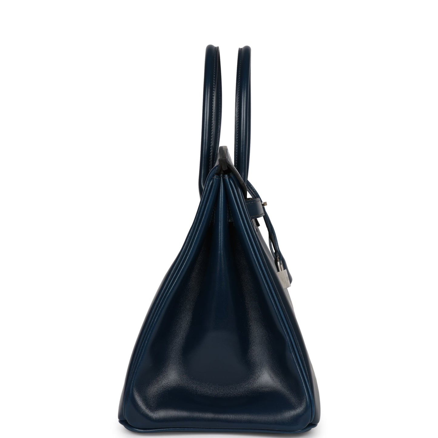 Top Quality Luxury Hermes Birkin 35 Bleu De Prusse Box Calf Guilloché Palladium Hardware