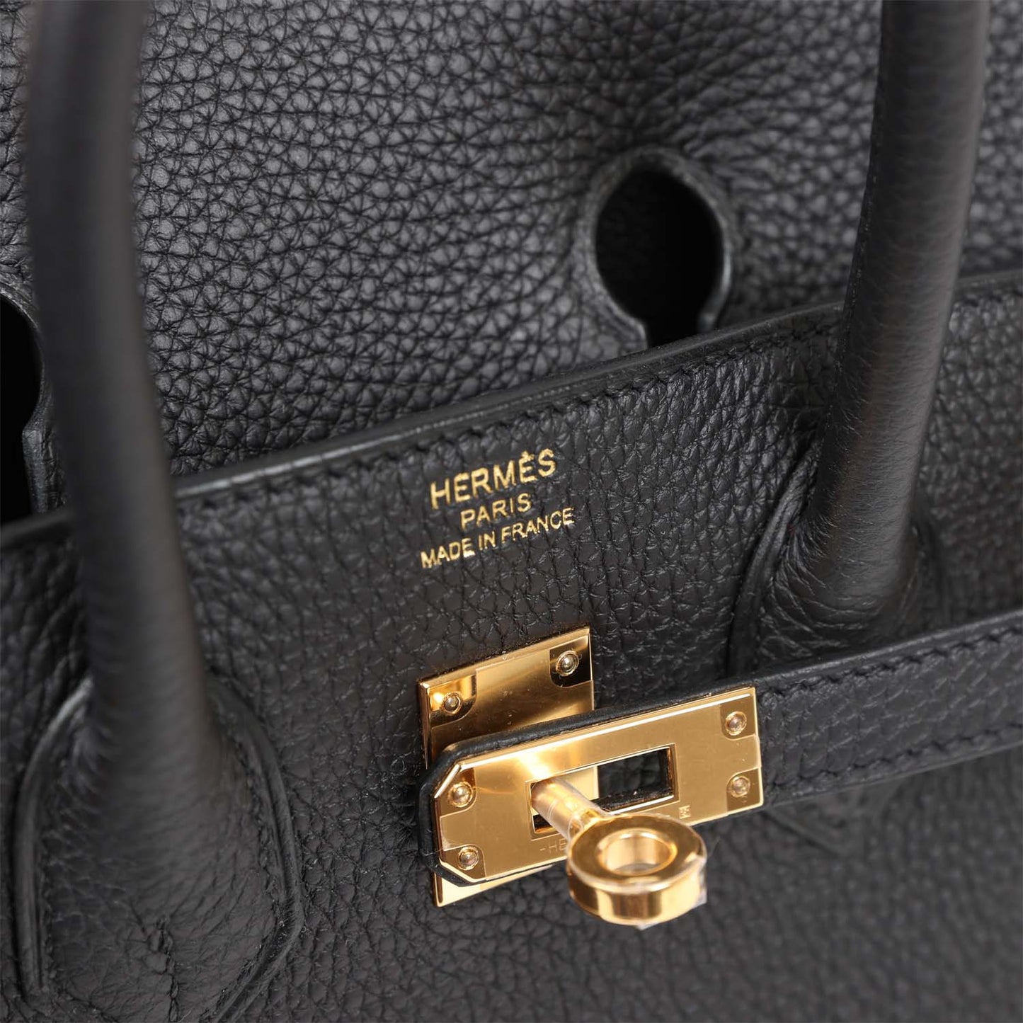 Luxury Hermes Birkin 25 Black Togo Gold Hardware