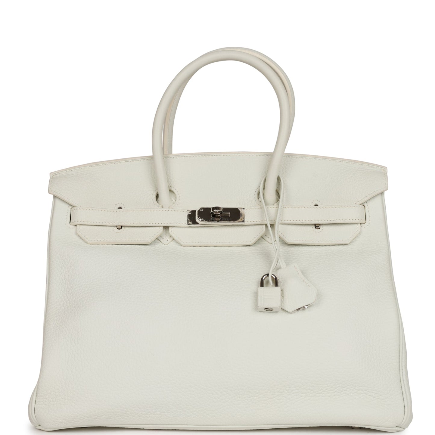 Top Quality Luxury Hermes Birkin 35 White Togo Palladium Hardware