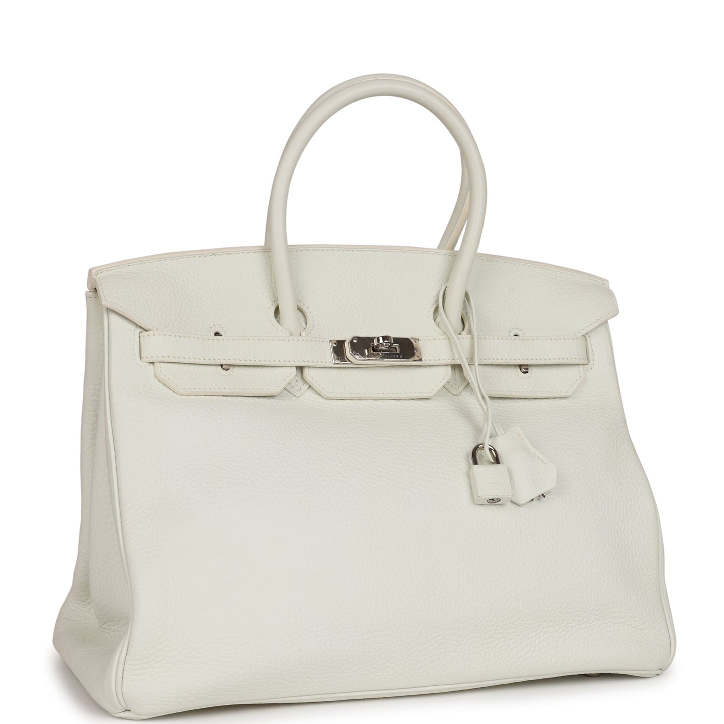 Top Quality Luxury Hermes Birkin 35 White Togo Palladium Hardware