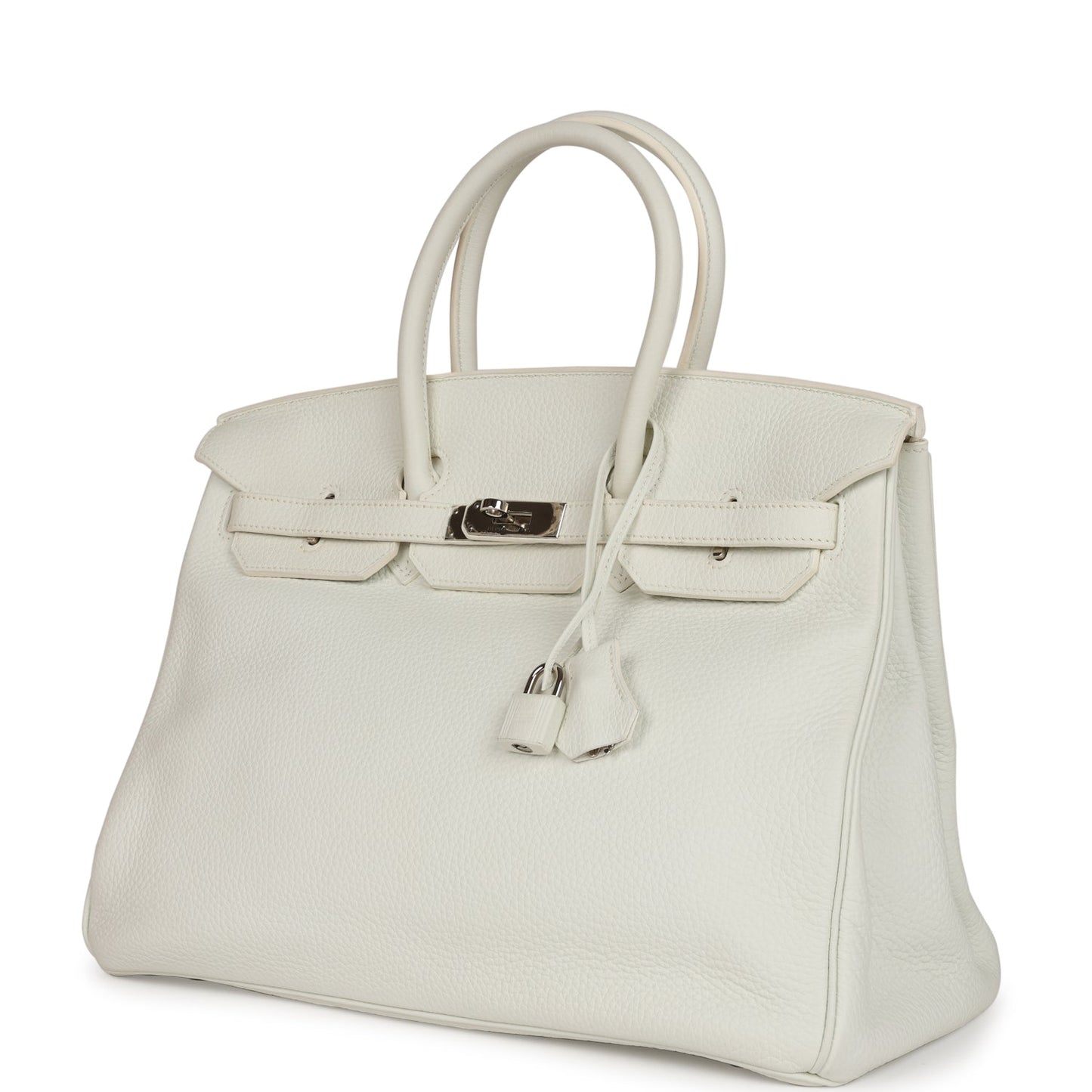 Top Quality Luxury Hermes Birkin 35 White Togo Palladium Hardware