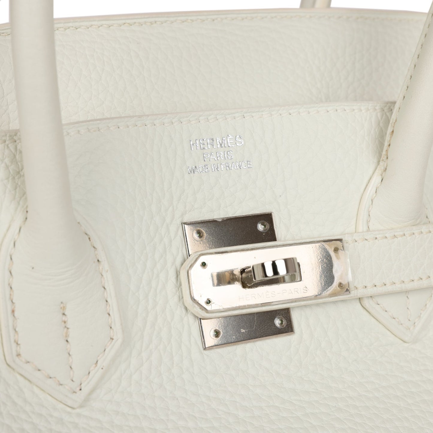 Top Quality Luxury Hermes Birkin 35 White Togo Palladium Hardware