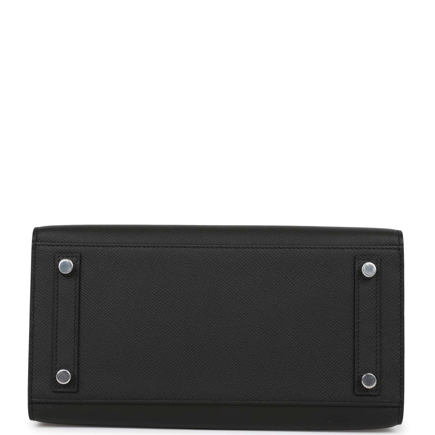Luxury Hermes Birkin Sellier 25 Black Epsom Palladium Hardware