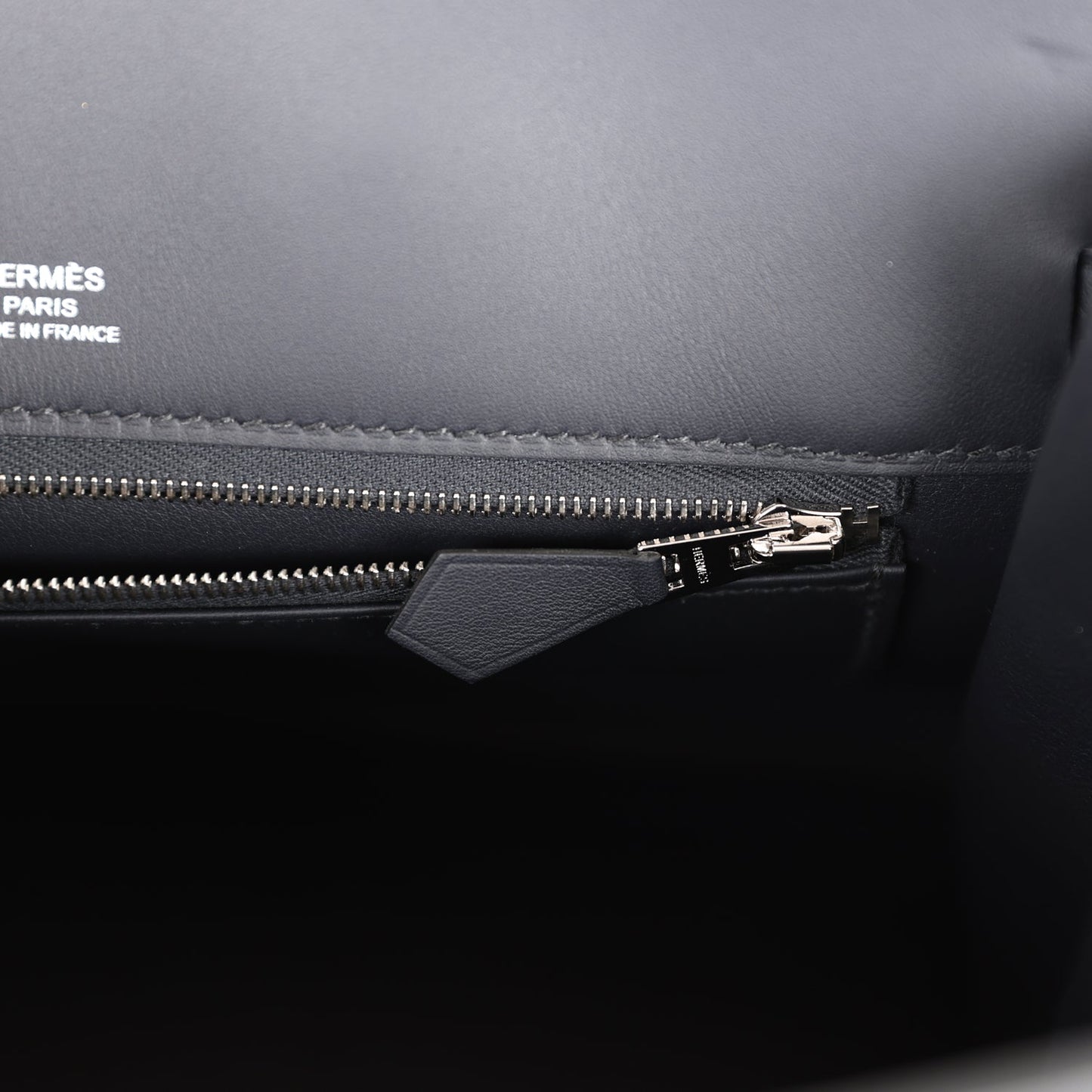 Luxury Hermes Birkin Shadow 25 Caban Swift Palladium Hardware