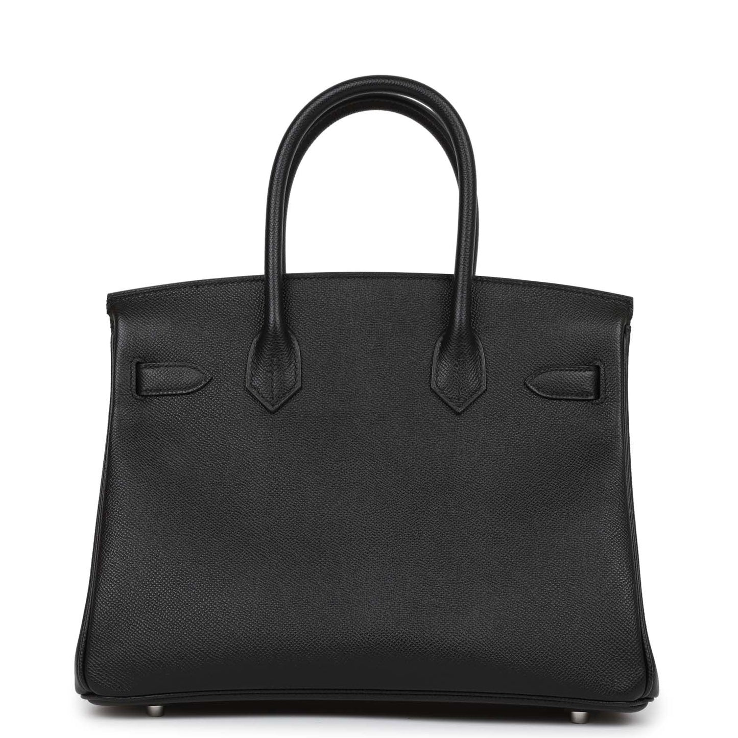 Luxury Hermes Birkin 30 Black Epsom Palladium Hardware