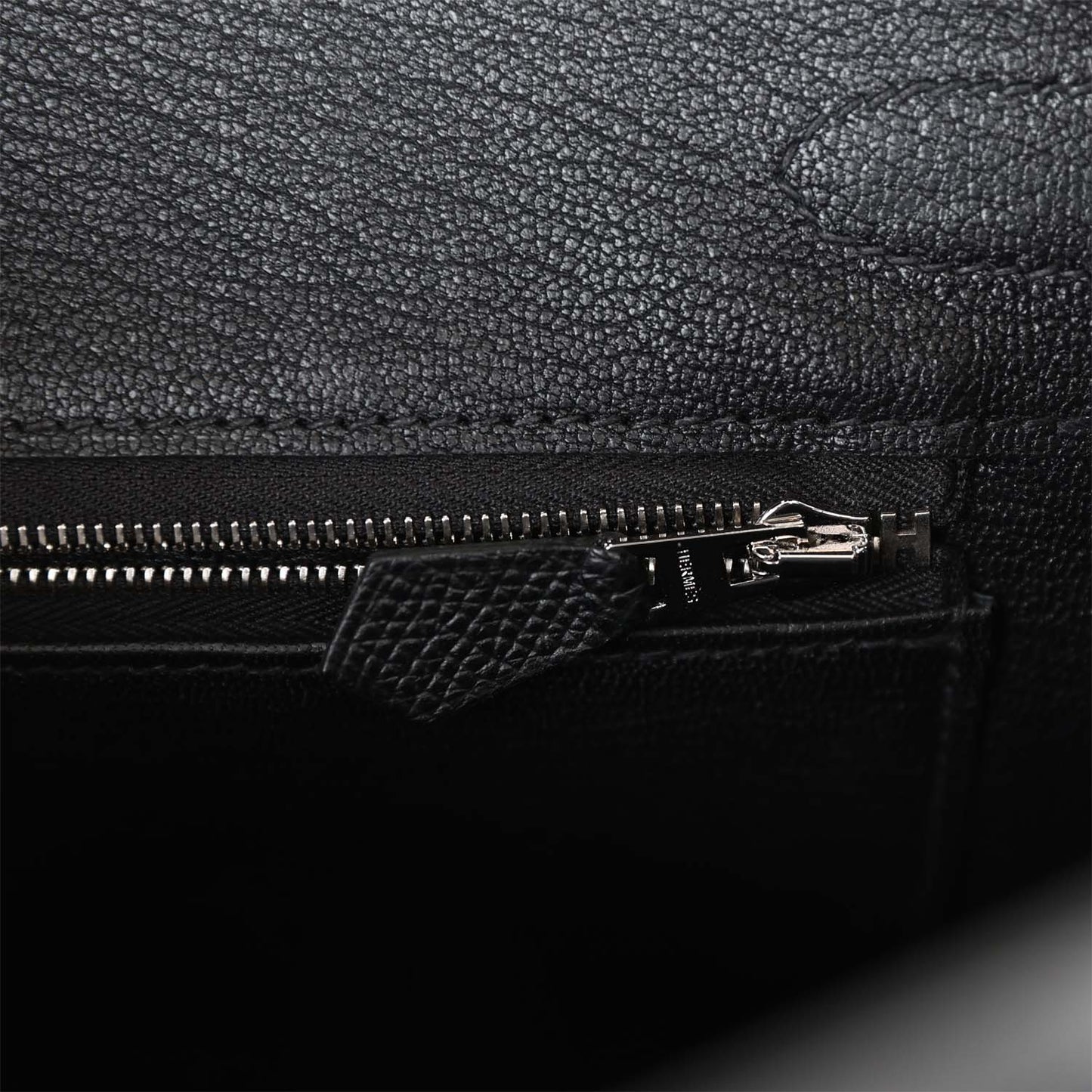 Luxury Hermes Birkin 30 Black Epsom Palladium Hardware