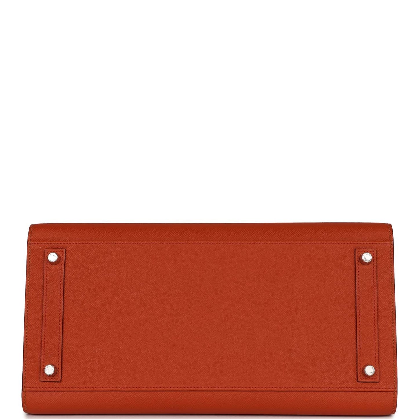 Luxury Hermes "Sunrise" Birkin Sellier 35 Rainbow Epsom Palladium Hardware