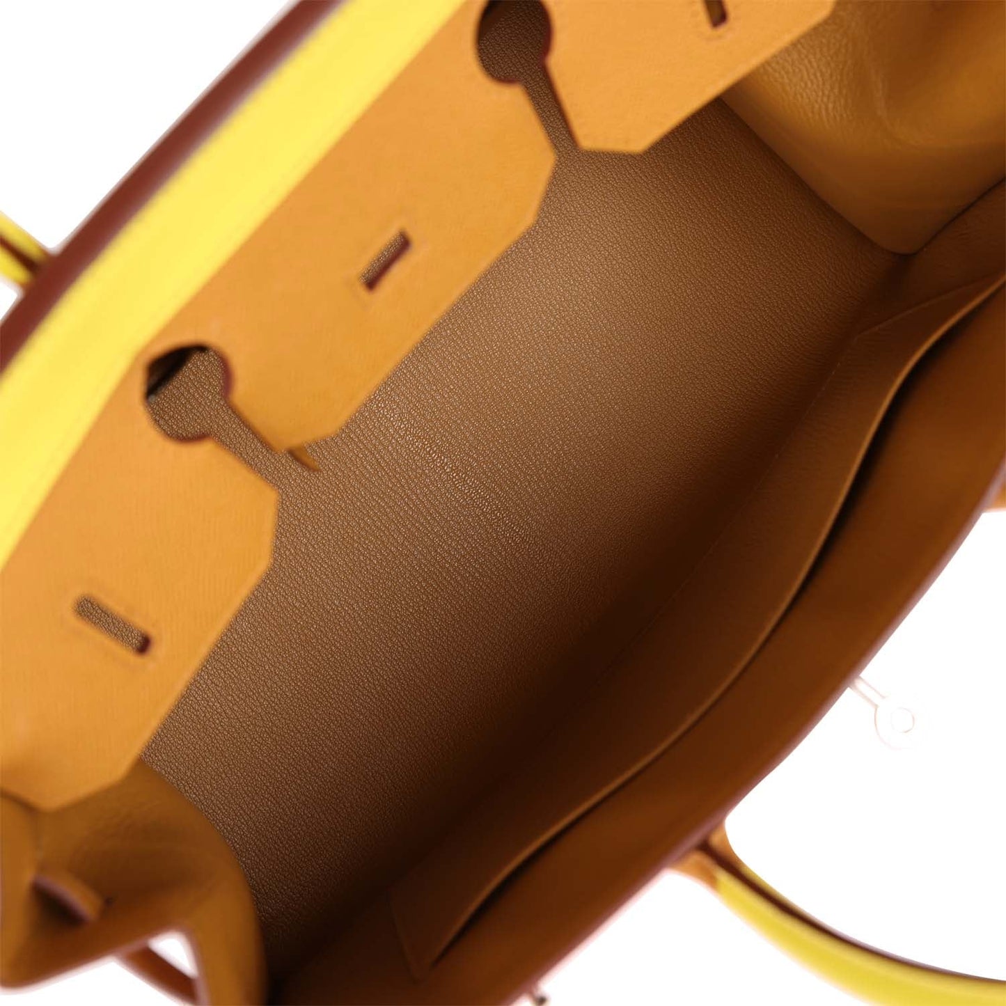 Luxury Hermes "Sunrise" Birkin Sellier 35 Rainbow Epsom Palladium Hardware