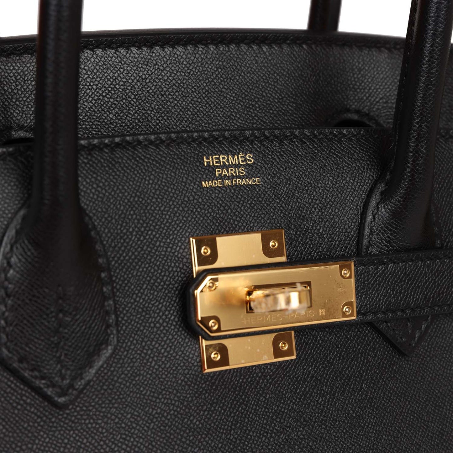 Luxury Hermes Birkin Sellier 30 Black Madame Gold Hardware