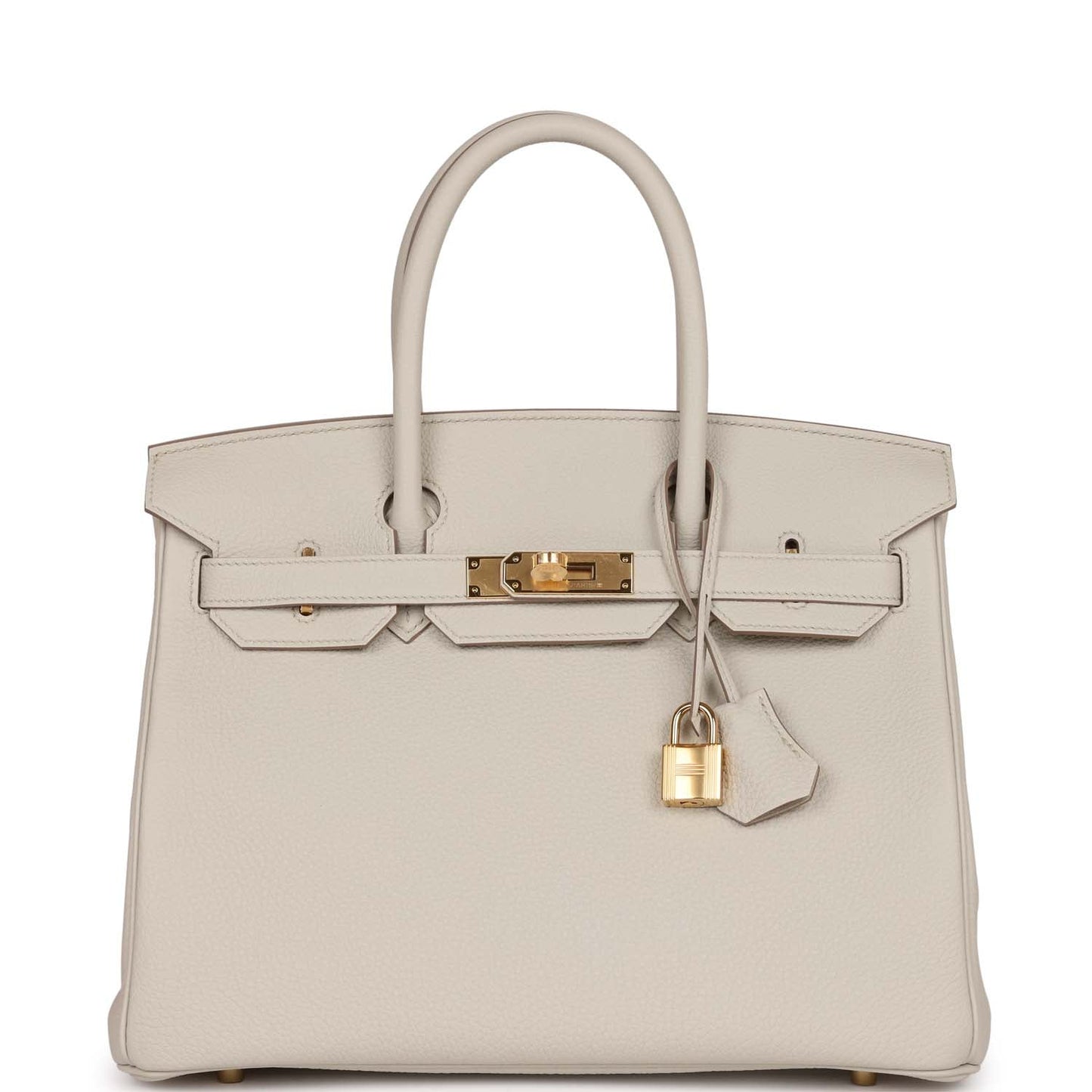 Luxury Hermes Birkin 30 Beton Togo Gold Hardware
