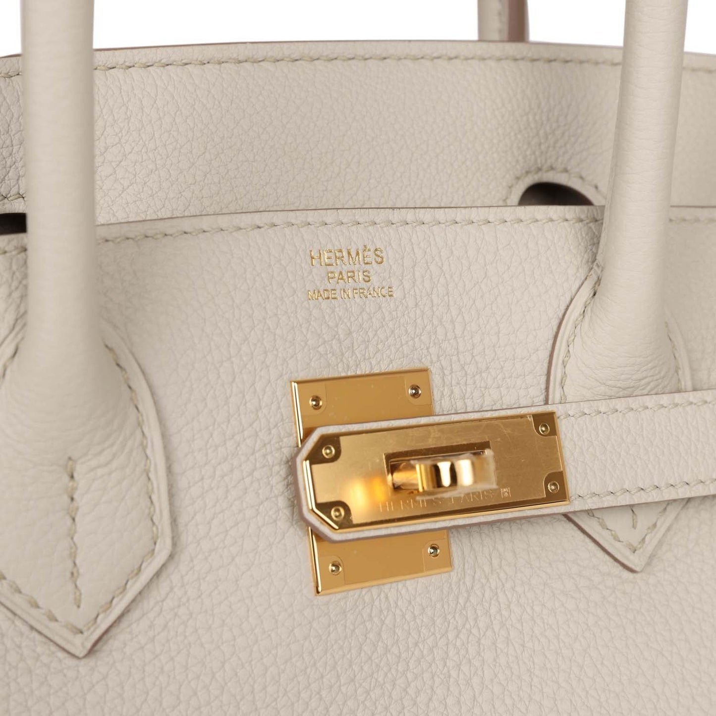 Luxury Hermes Birkin 30 Beton Togo Gold Hardware