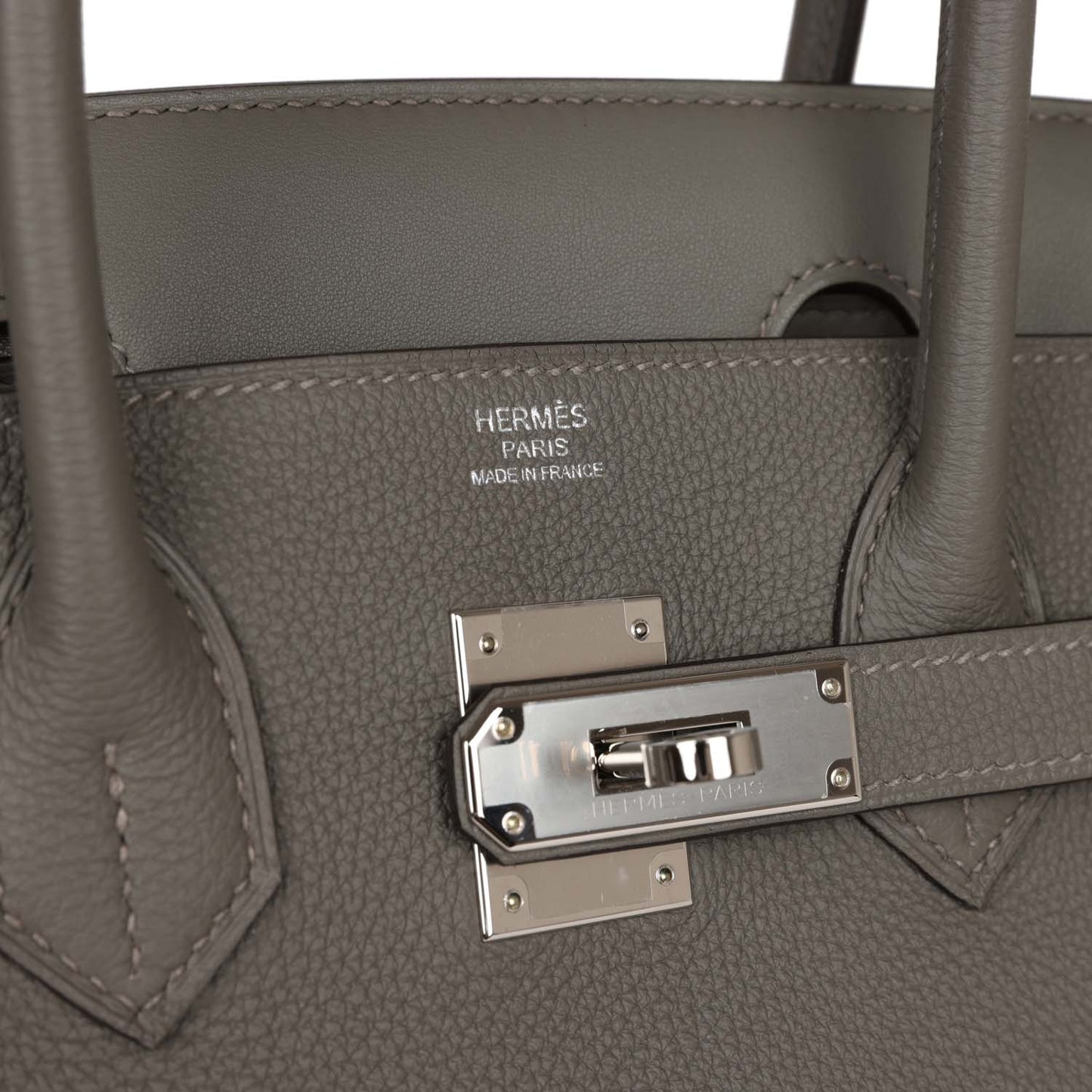 Luxury Hermes 3 En 1 Birkin 30 Gris Meyer Togo and Swift Palladium Hardware