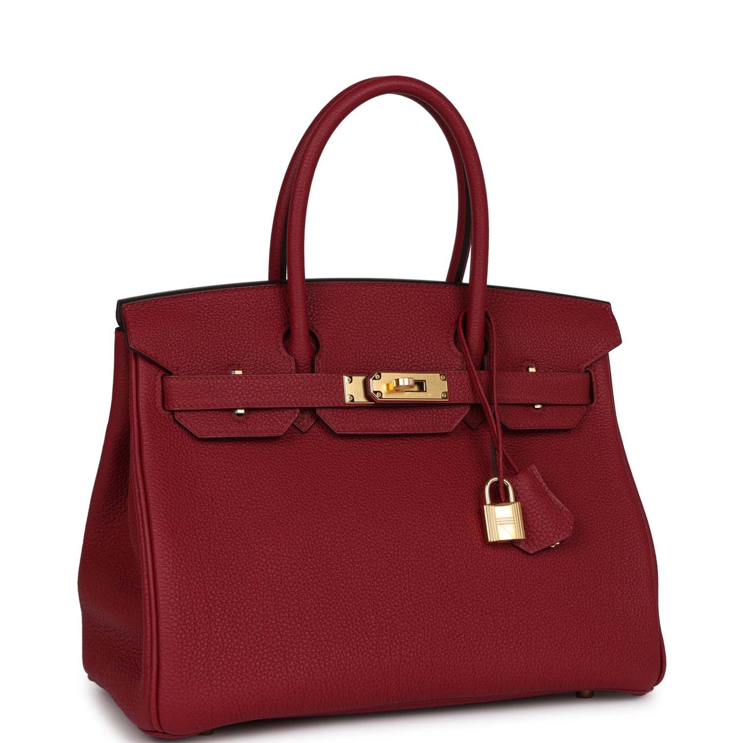 Luxury Hermes Birkin 30 Rouge Grenat Togo Gold Hardware