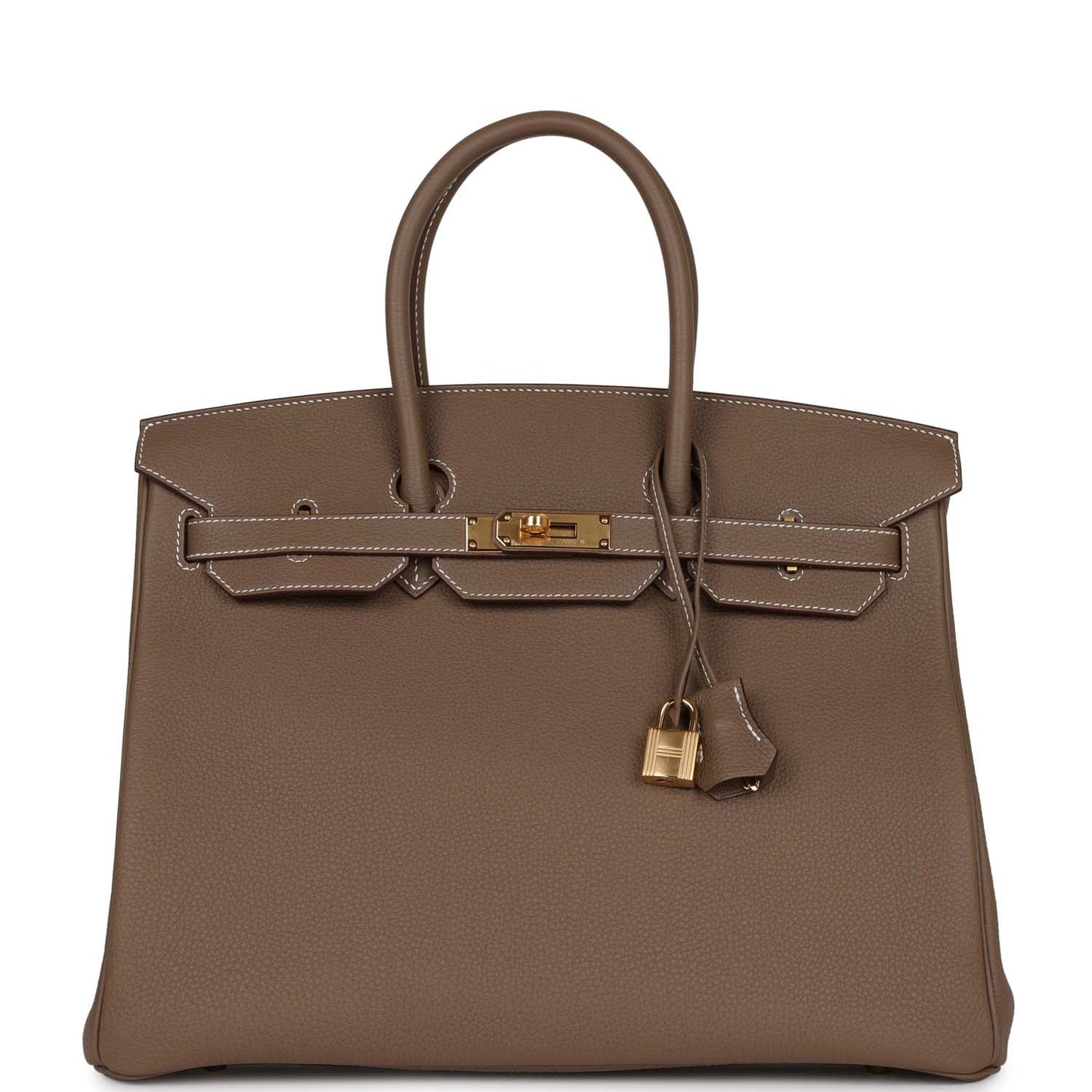 Luxury Hermes Birkin 35 Etoupe Togo Gold Hardware