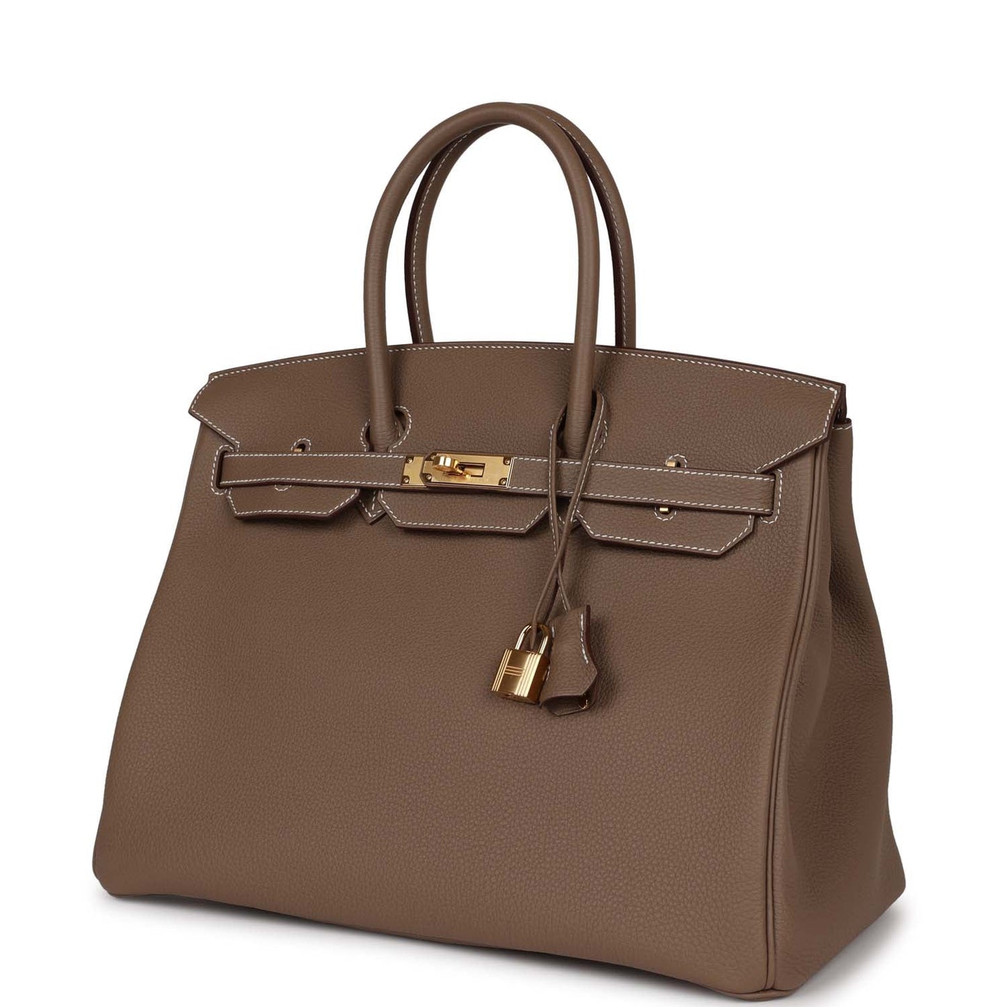 Luxury Hermes Birkin 35 Etoupe Togo Gold Hardware