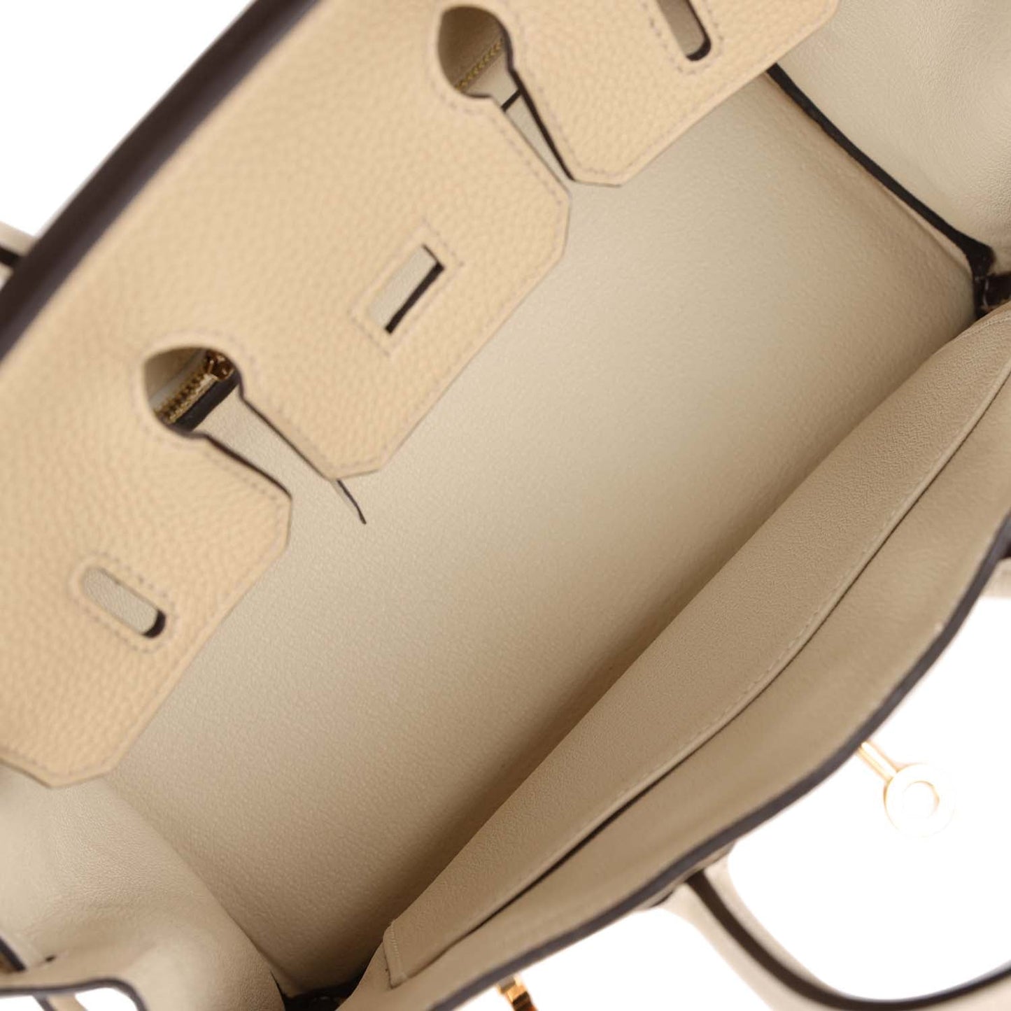Luxury Hermes Special Order (HSS) Birkin 25 Trench and Beton Togo Gold Hardware