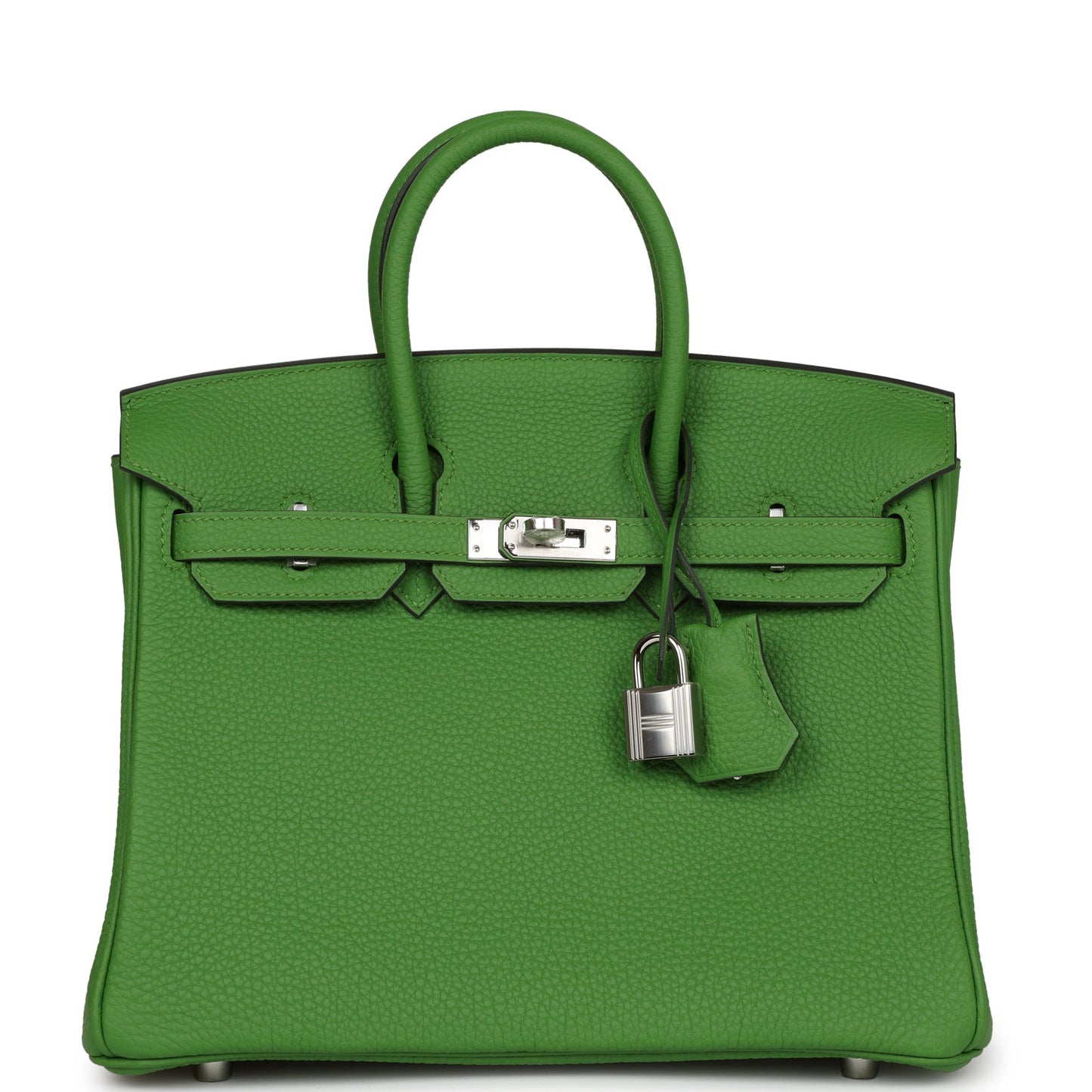 Luxury Hermes Birkin 25 Vert Yucca Togo Palladium Hardware