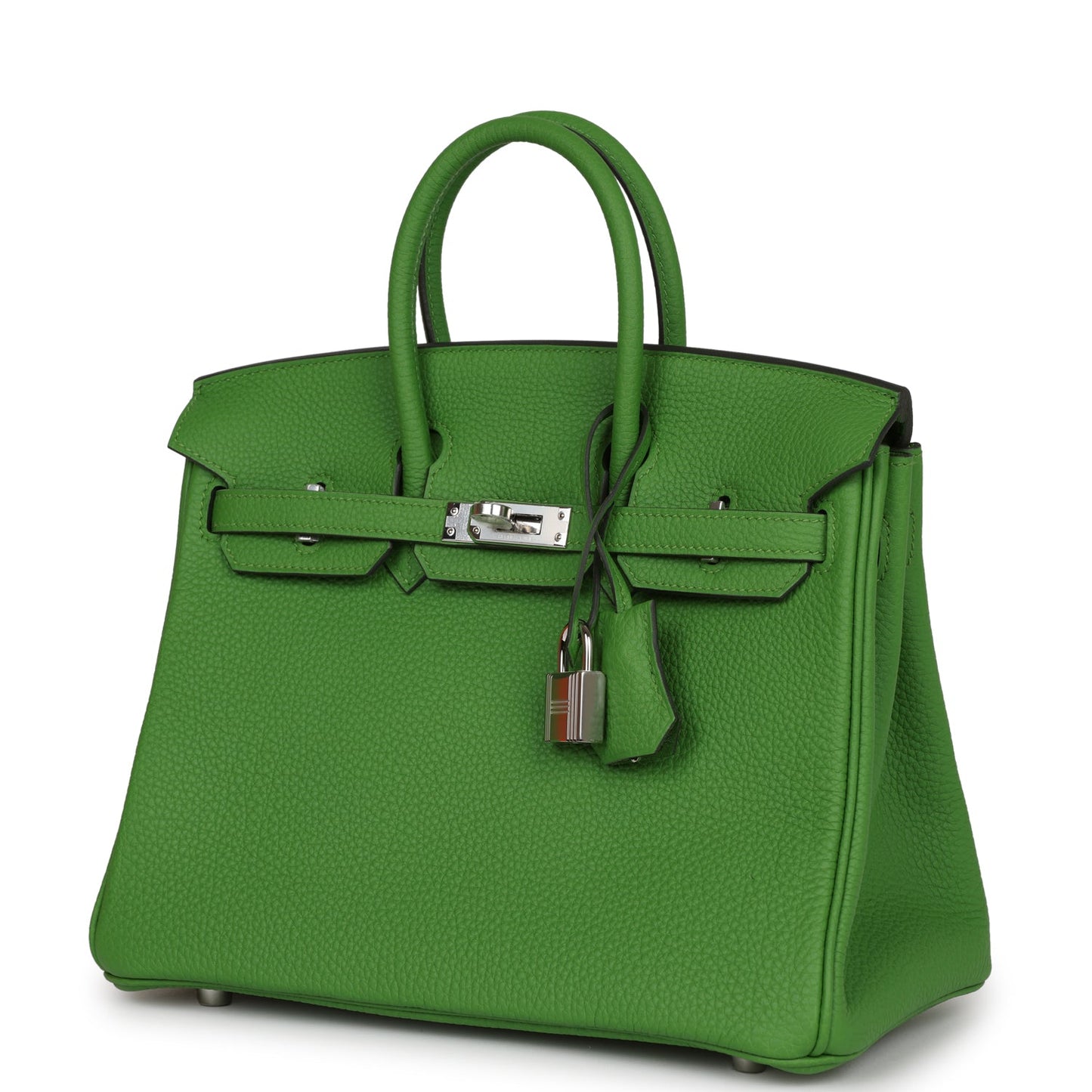 Luxury Hermes Birkin 25 Vert Yucca Togo Palladium Hardware