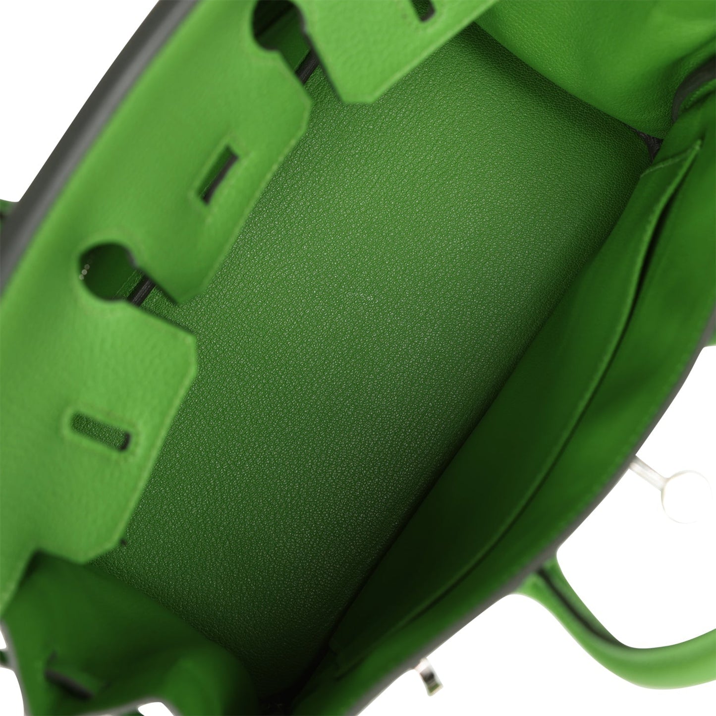 Luxury Hermes Birkin 25 Vert Yucca Togo Palladium Hardware