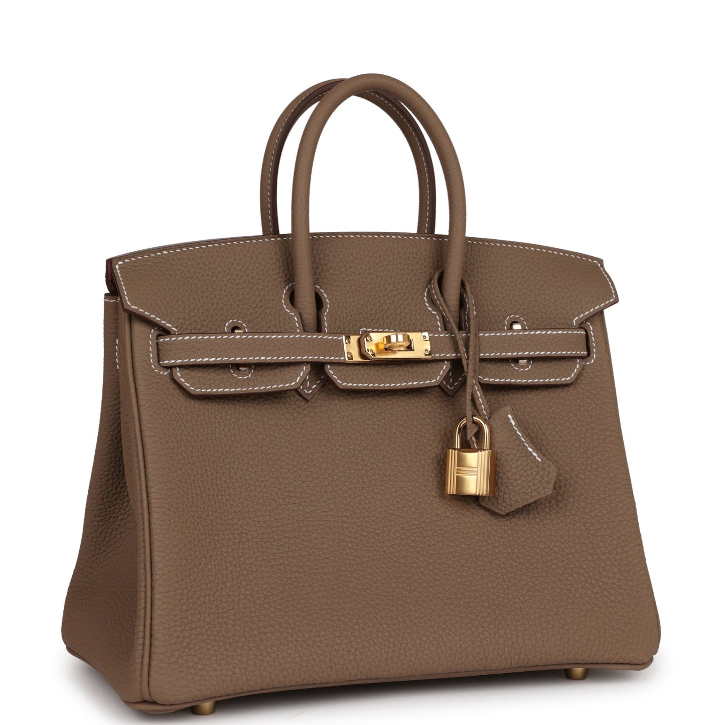 Luxury Hermes Birkin 25 Etoupe Togo Gold Hardware