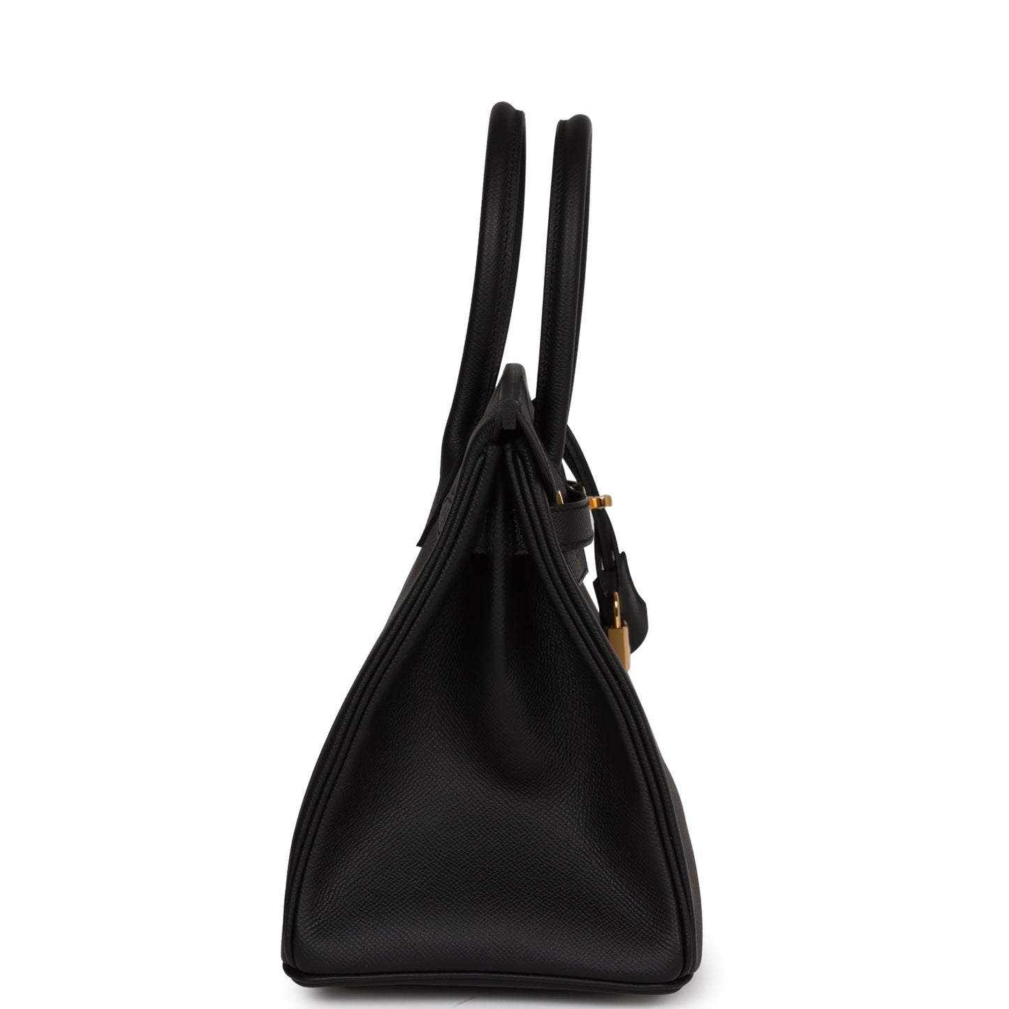 Luxury Hermes Birkin 30 Black Epsom Gold Hardware