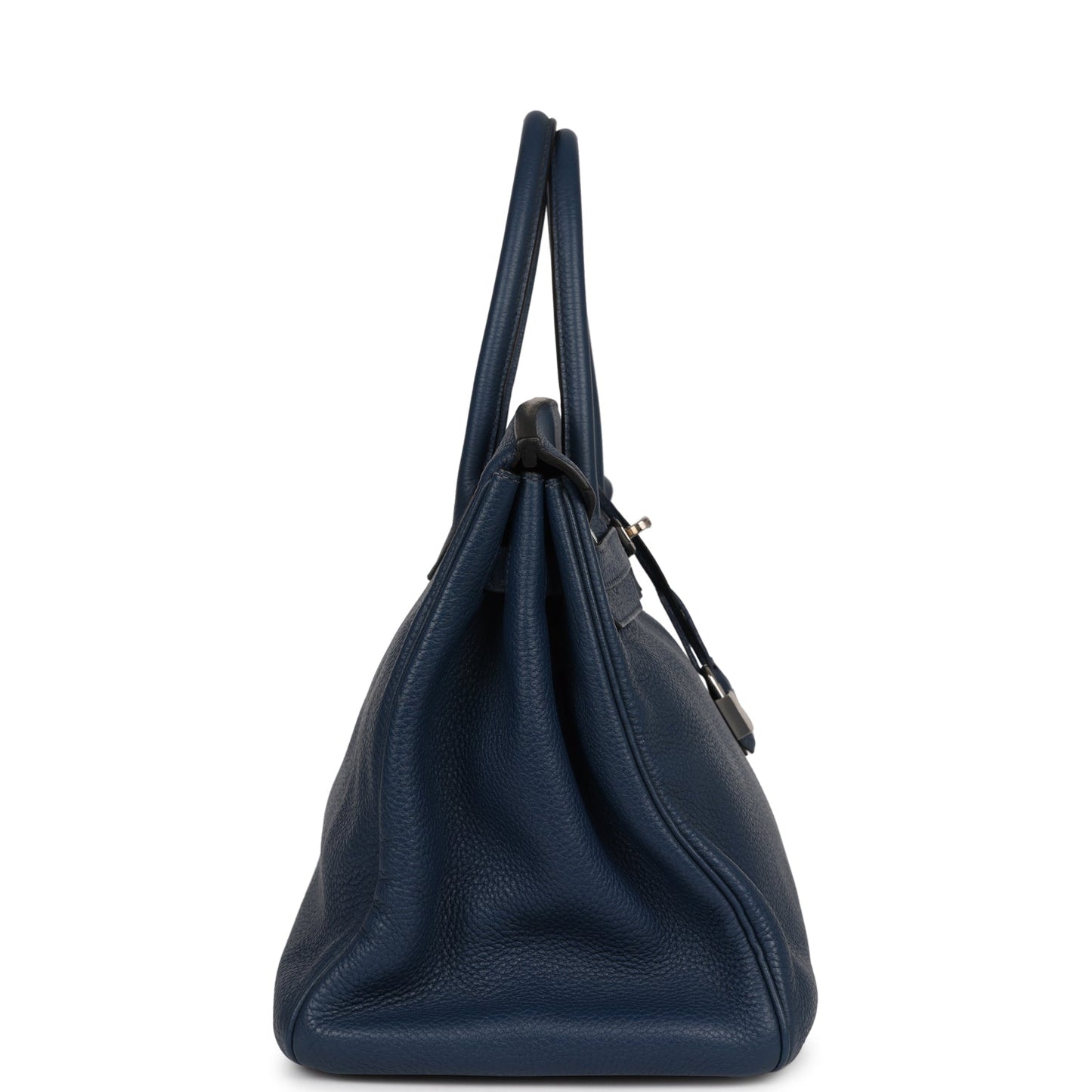 Top Quality Luxury Hermes Birkin 35 Bleu De Prusse Clemence Palladium Hardware
