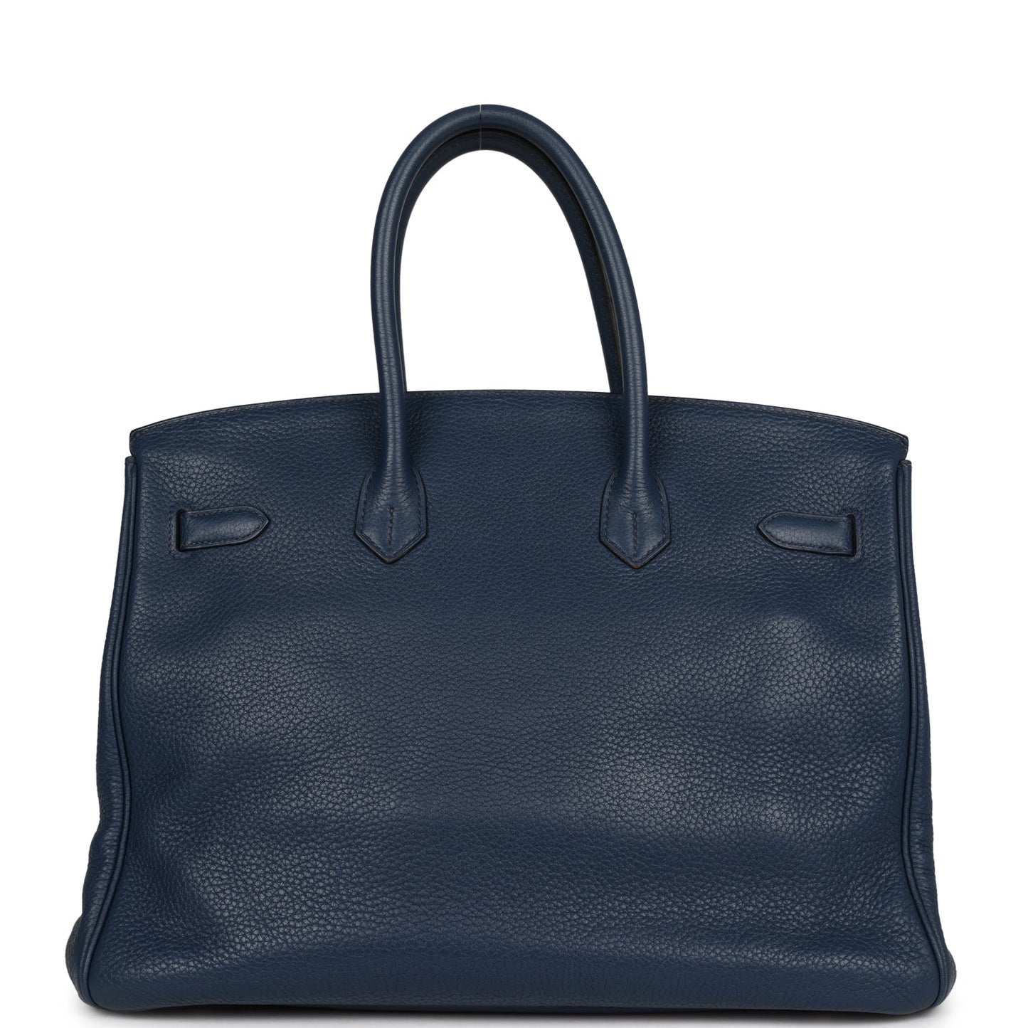 Top Quality Luxury Hermes Birkin 35 Bleu De Prusse Clemence Palladium Hardware