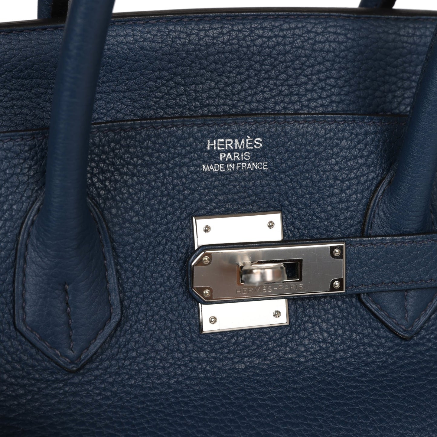 Top Quality Luxury Hermes Birkin 35 Bleu De Prusse Clemence Palladium Hardware