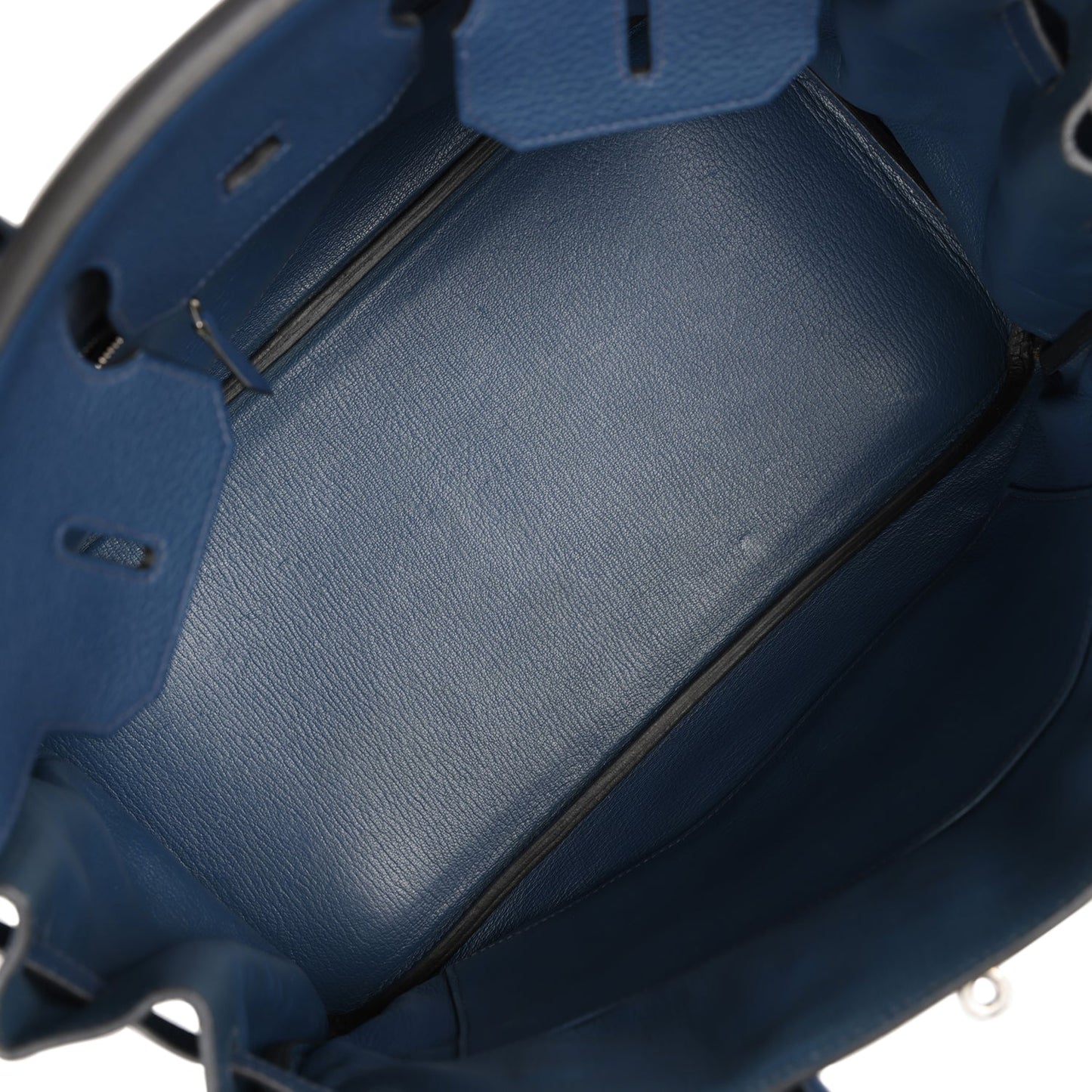 Top Quality Luxury Hermes Birkin 35 Bleu De Prusse Clemence Palladium Hardware
