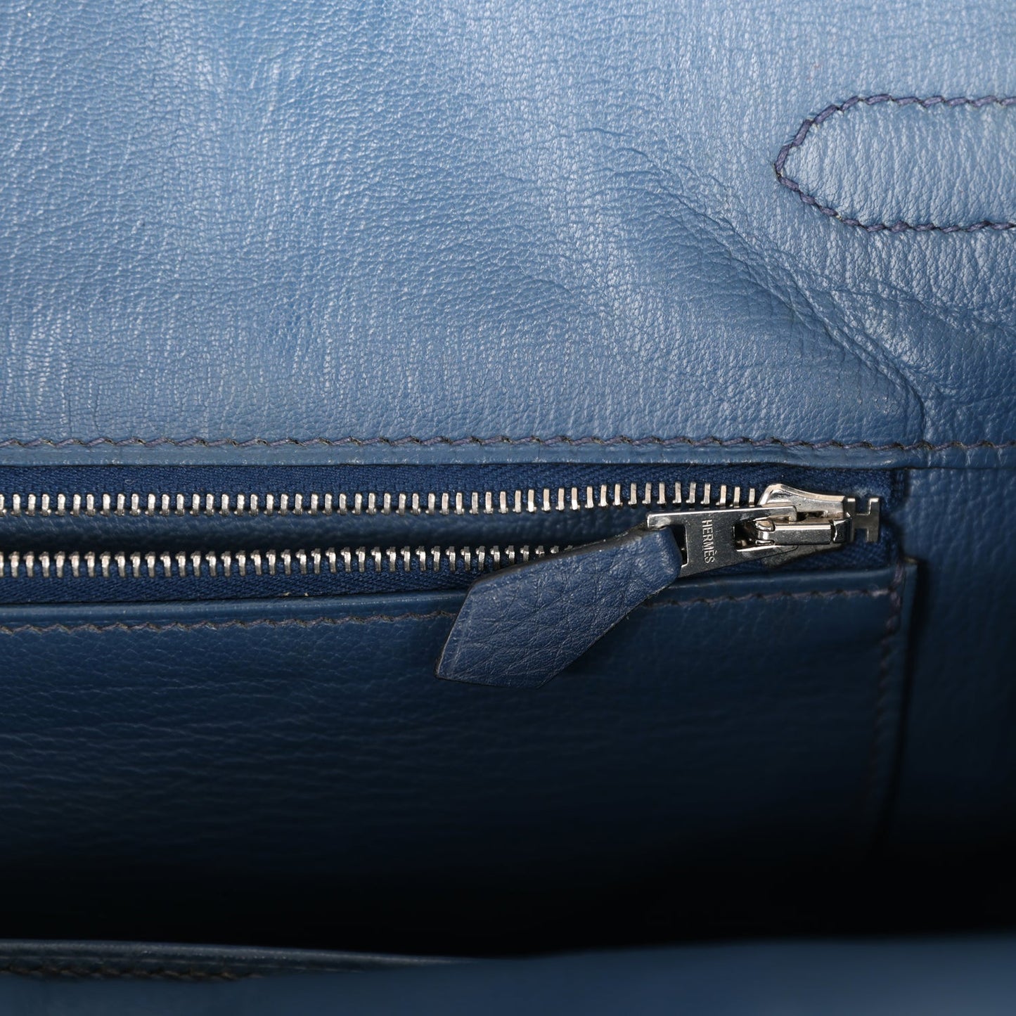 Top Quality Luxury Hermes Birkin 35 Bleu De Prusse Clemence Palladium Hardware