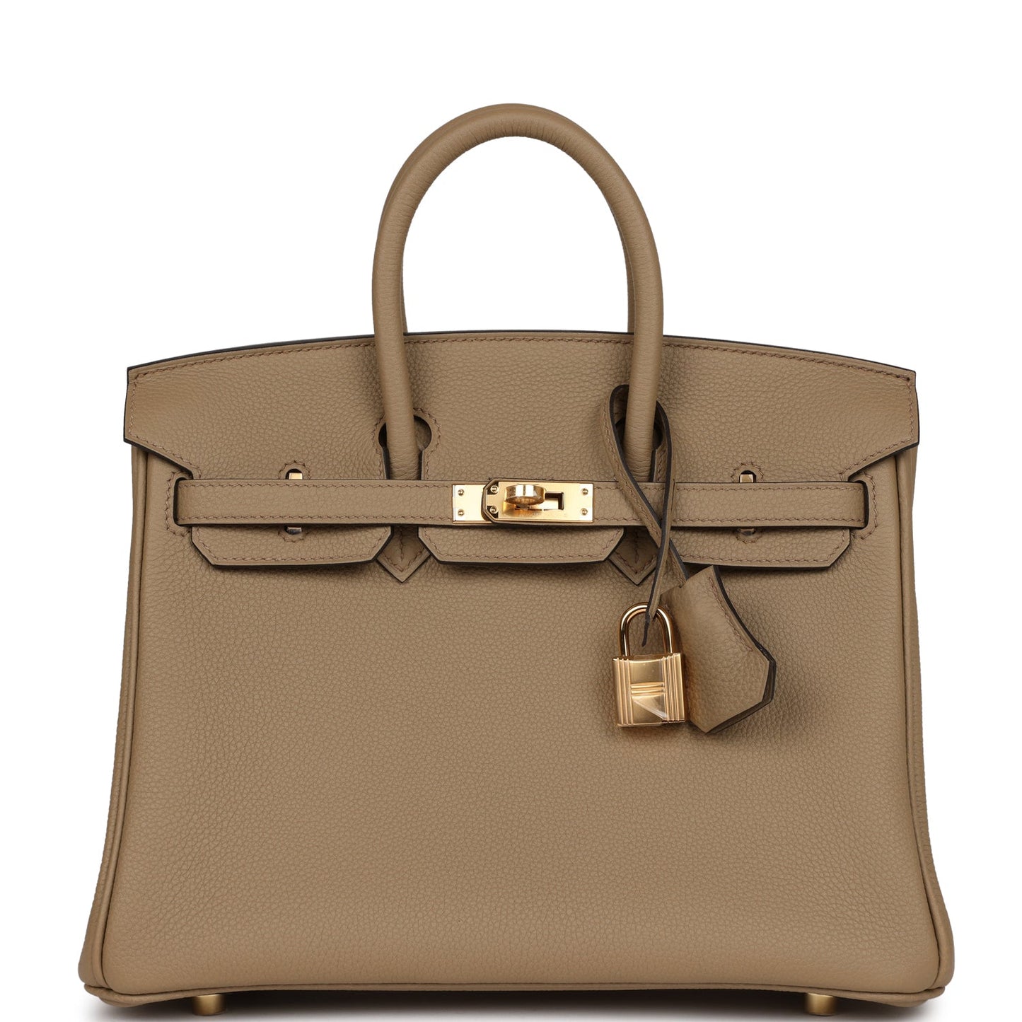 Luxury Hermes Birkin 25 Beige Marfa Togo Gold Hardware