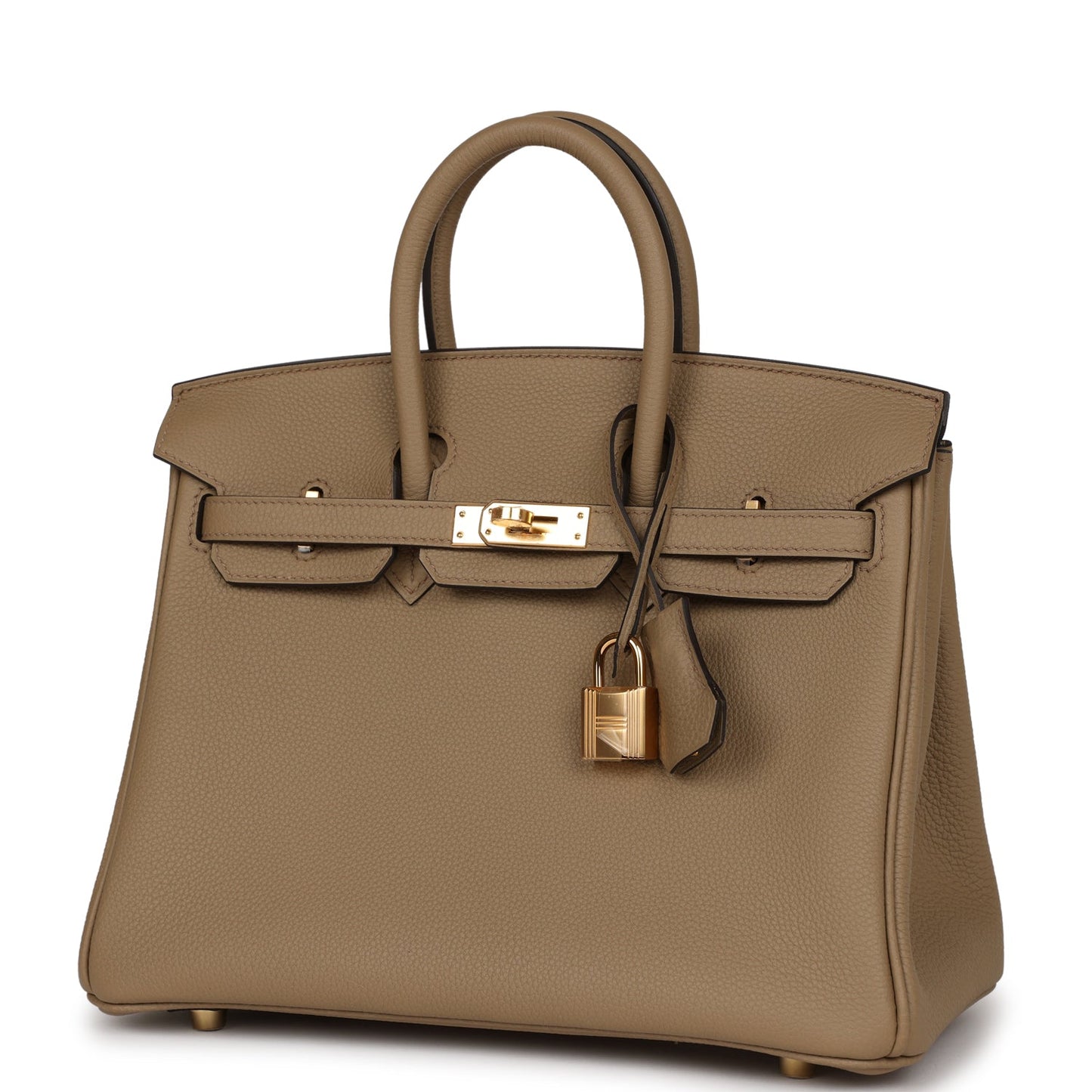 Luxury Hermes Birkin 25 Beige Marfa Togo Gold Hardware