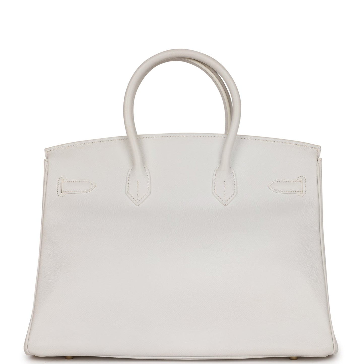 Top Quality Luxury Hermes Birkin 35 White Epsom Gold Hardware